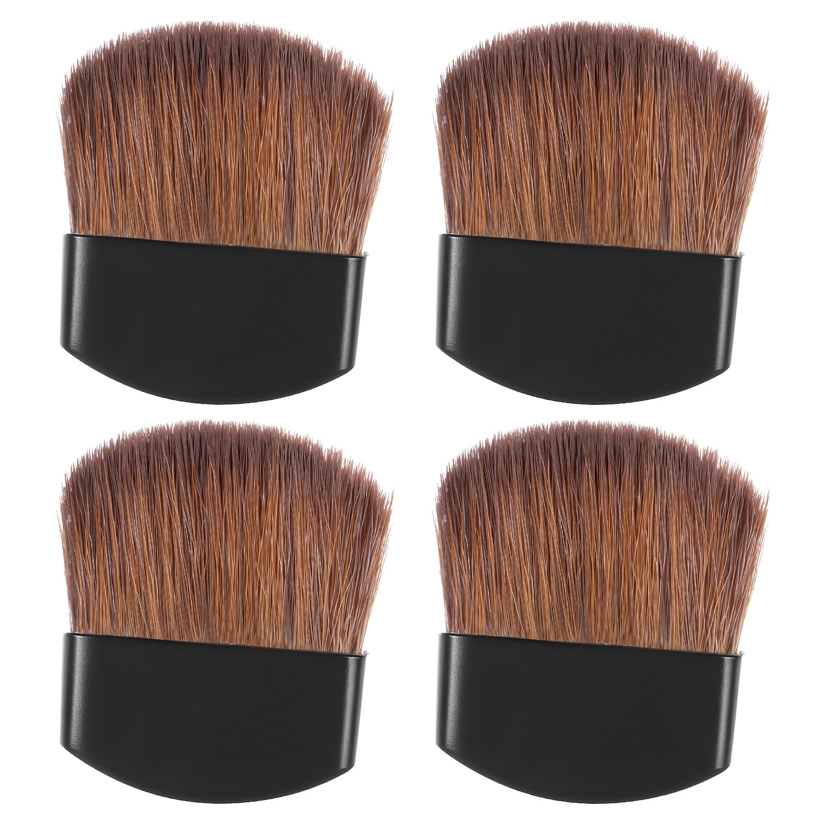 4Pcs Mini Powder Blush Brush, Small Makeup Brush Facial Makeup Brushes Travel Mini Multifunctional Loose Powder and Blush Brush