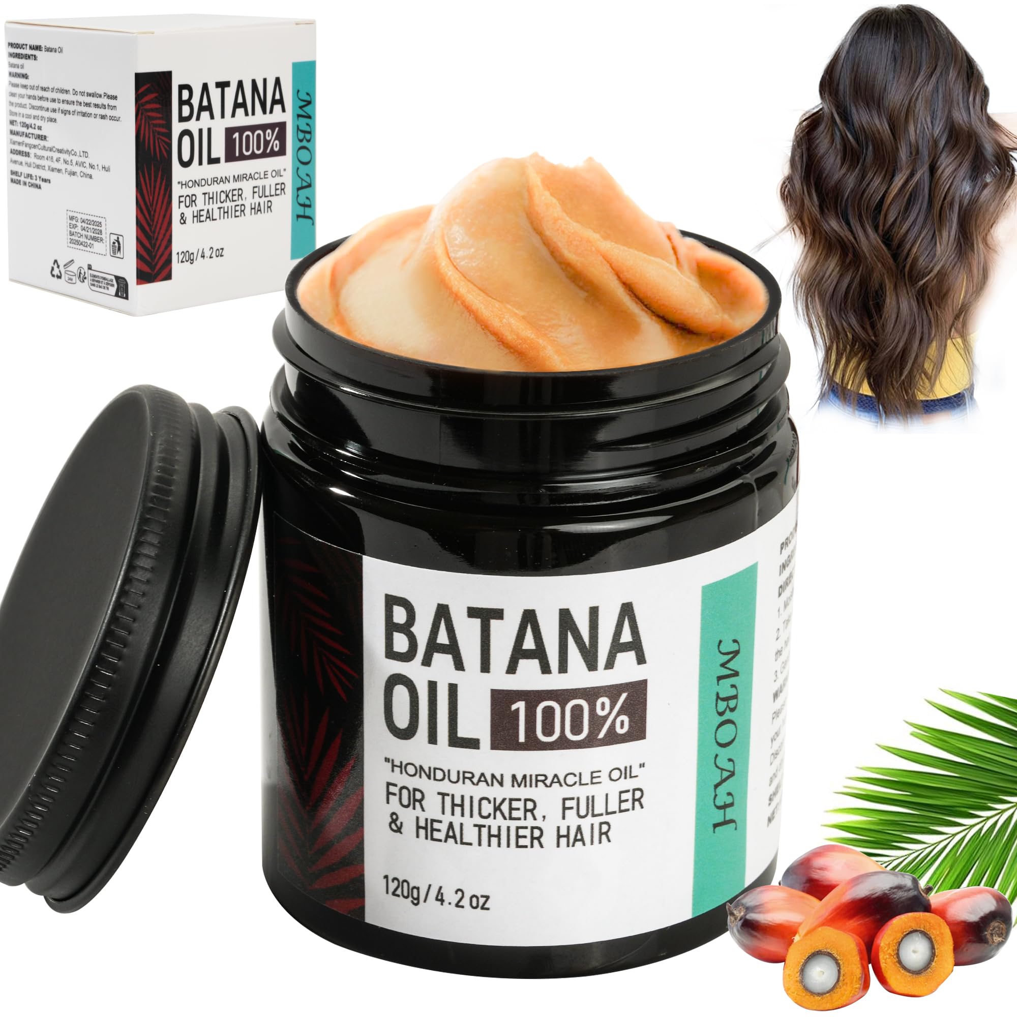 YIOMARA Lebanta Vital Batana Hair Treatment Oil  100% Pure Organic Batana Oil from Honduras, Deep Nourishing & Repairing for Dr