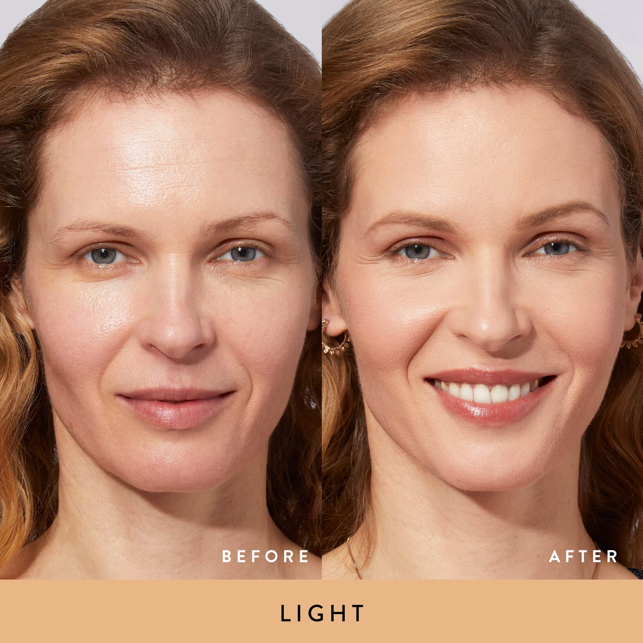 LAURA GELLER NEW YORK Get Glowing Kit (2pc): Baked Balance-n-Glow Illuminating Powder Foundation, Light + Airbrush Kabuki Makeup