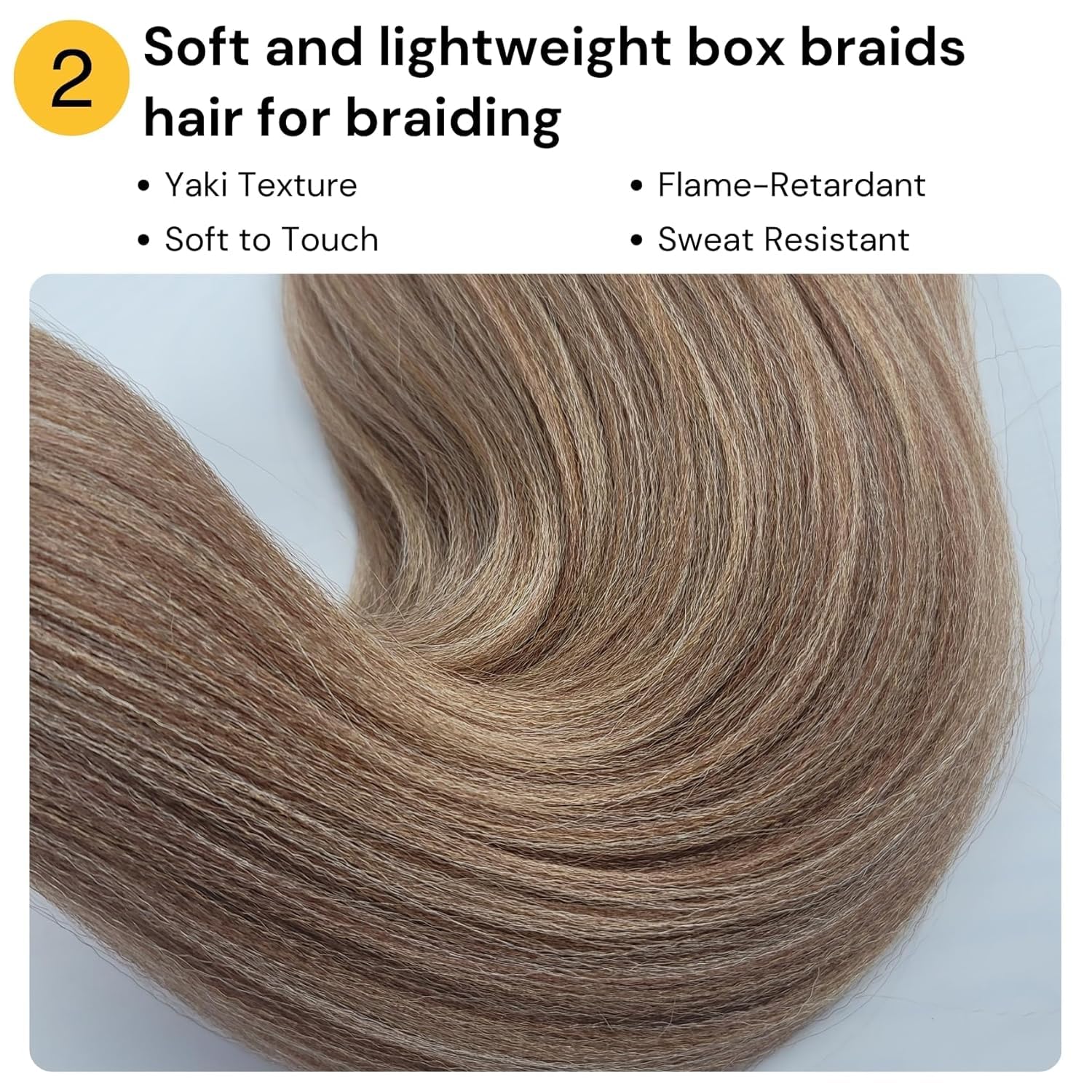 Dark Ash Brown Braiding Hair Pre stretched for Knotless Braids Synthetic Mixed Feed in Braids Hair for Braiding