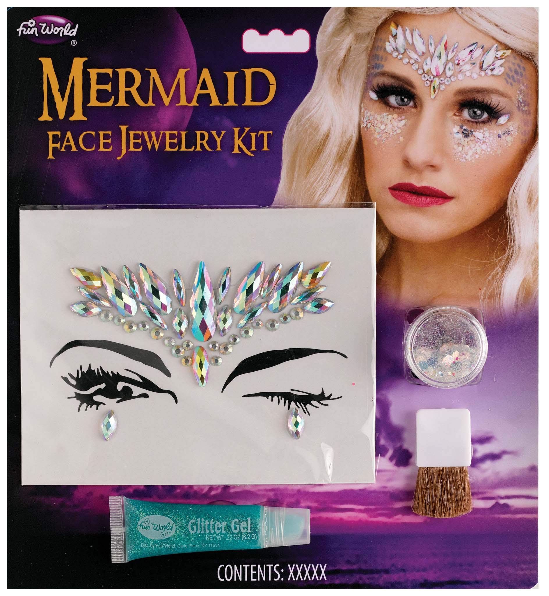 Fun World Mermaid Face Jewelry Kit - ST