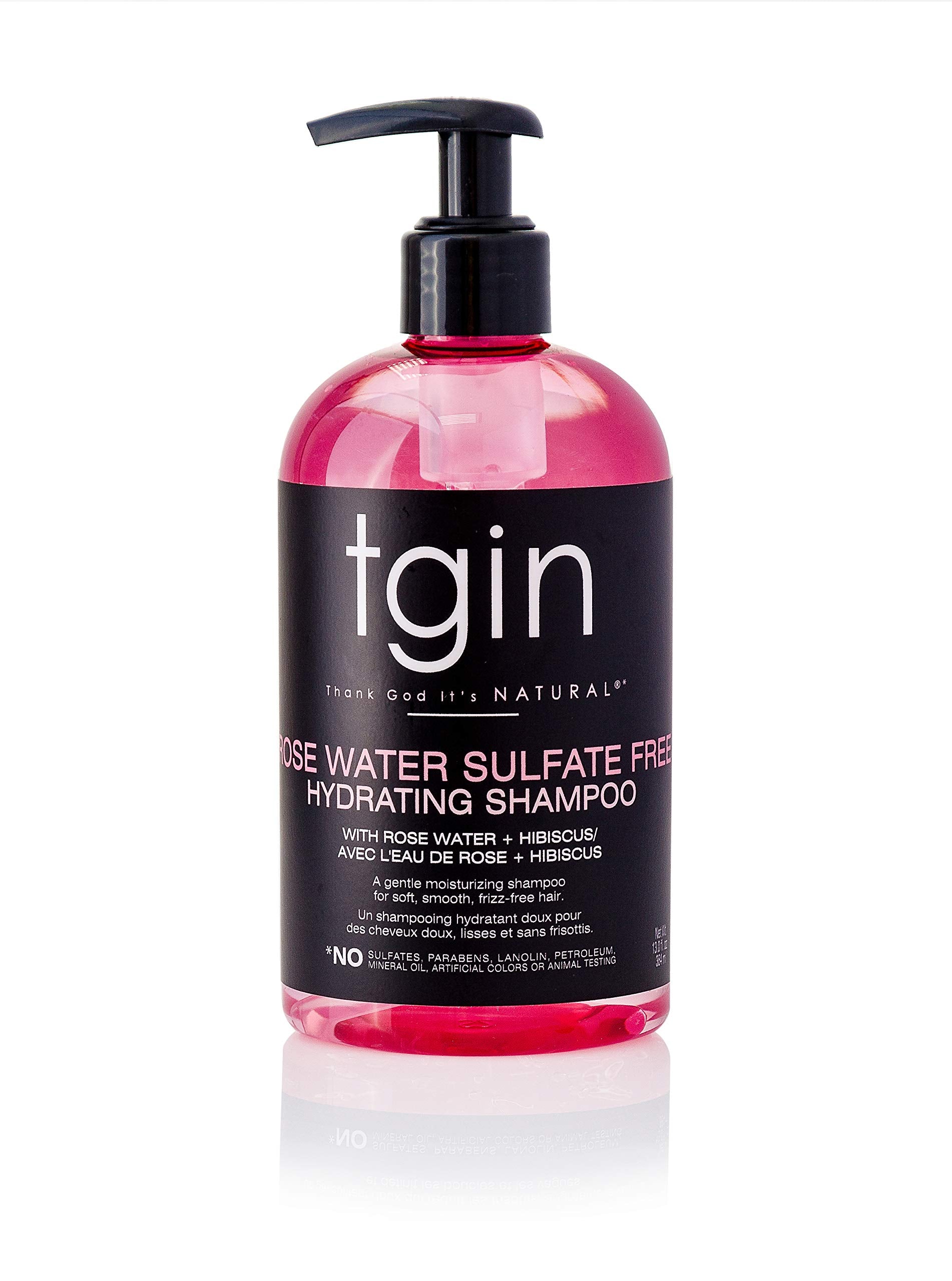 Thank God It'S Natural Tgin Rose Water Sulfate-Free Hydrating Shampoo For Curls - Waves - Protective Styles - Low Porosity Hair