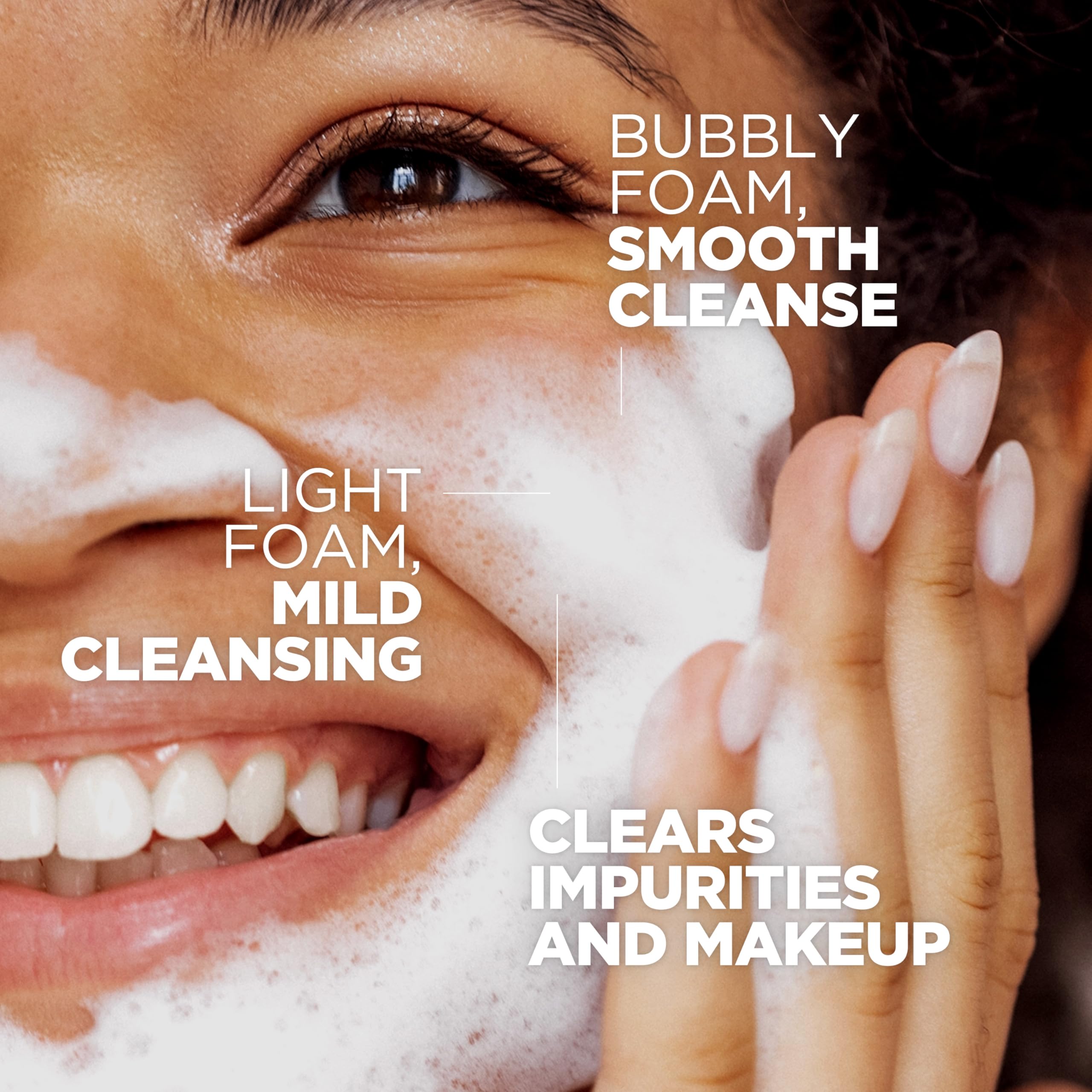Dermalogy By Neogenlab Real Fresh Foam Cleanser, Green Tea 5.6 Fl Oz (160G) - Soothing & Hydrating Gentle Cleansing Foam With Re