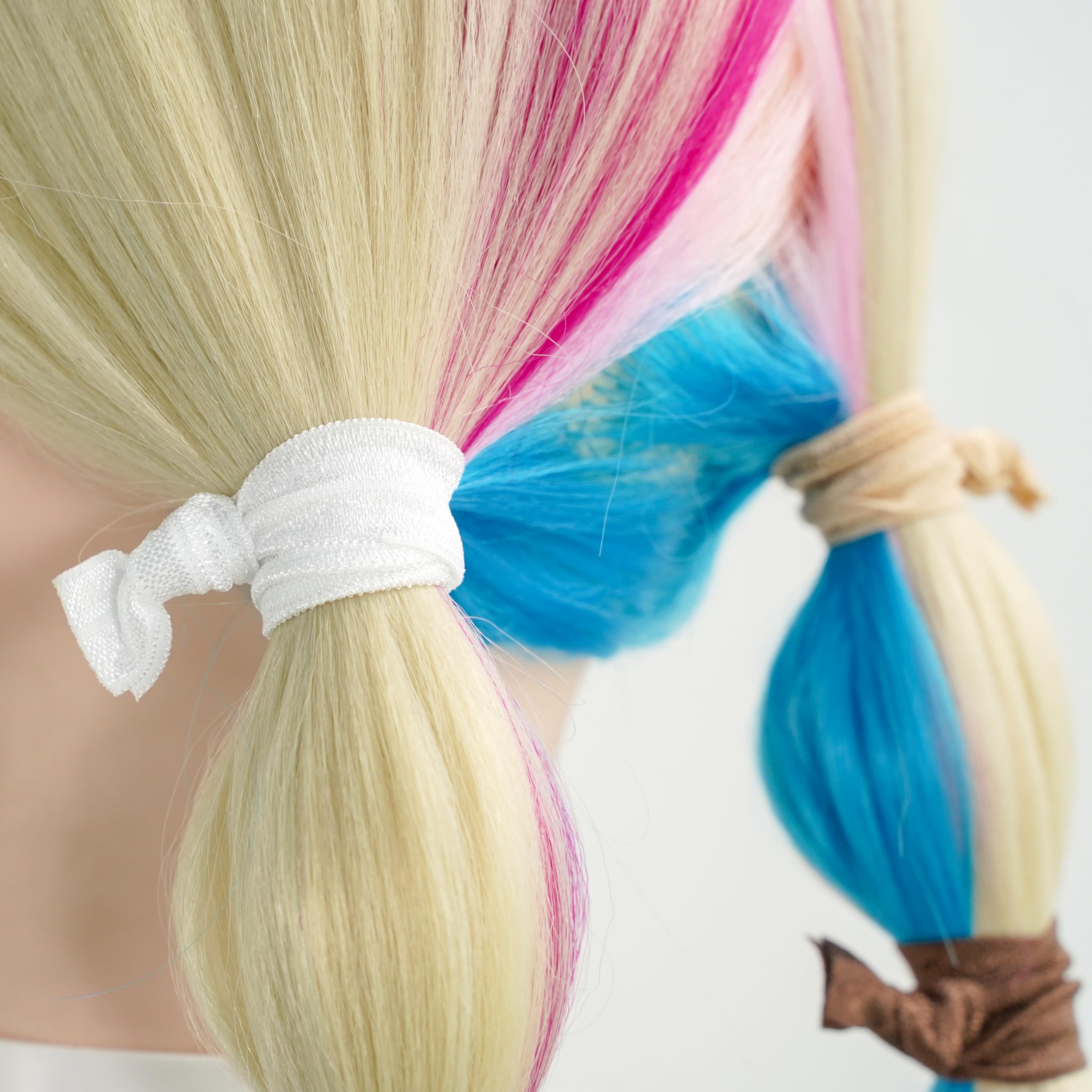 Meedee Neutral Tones Hair Accessories 100 Pack - Soft, No-Crease Elastic Hair Ties, Knotted For Pony Tails And Yoga, Ouchless An