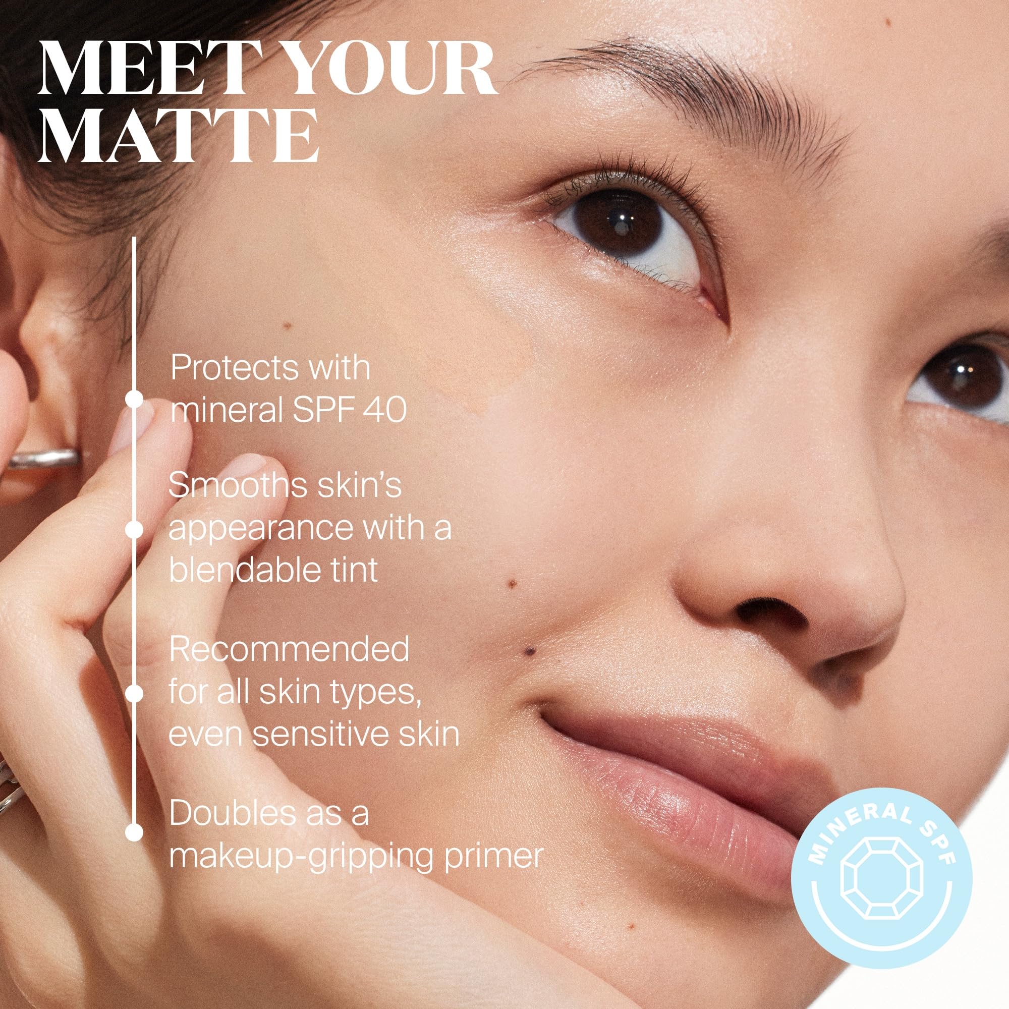 Supergoop! Mineral Mattescreen (SPF 40) - 20 mL, Pack of 2 - Mineral, Oil-Free Broad Spectrum Sunscreen - Smooths Skins Appearan