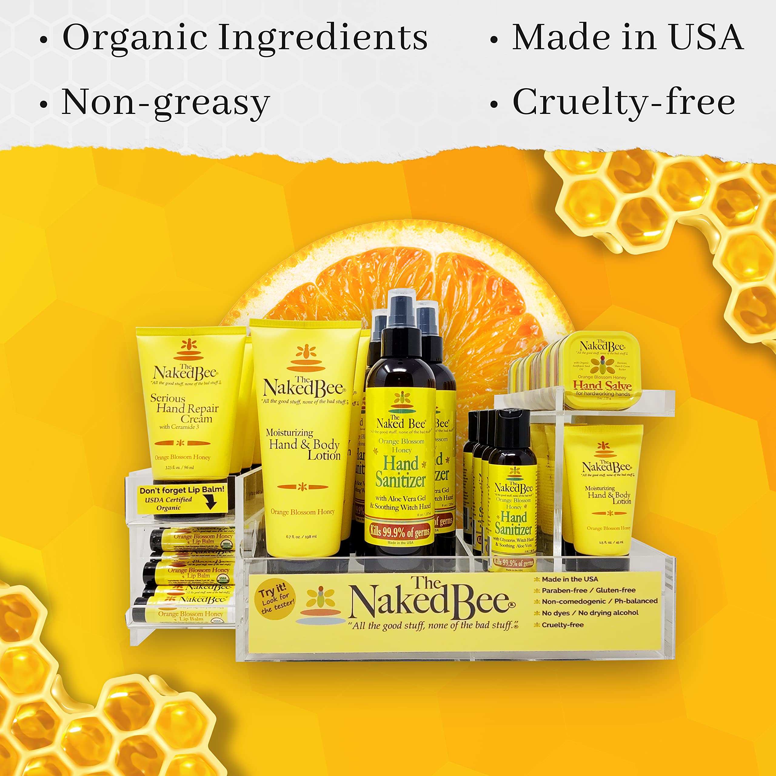 The Naked Bee Jasmine & Honey Moisturizing Hand & Body Lotion, 6.7 Oz - 2 Pack
