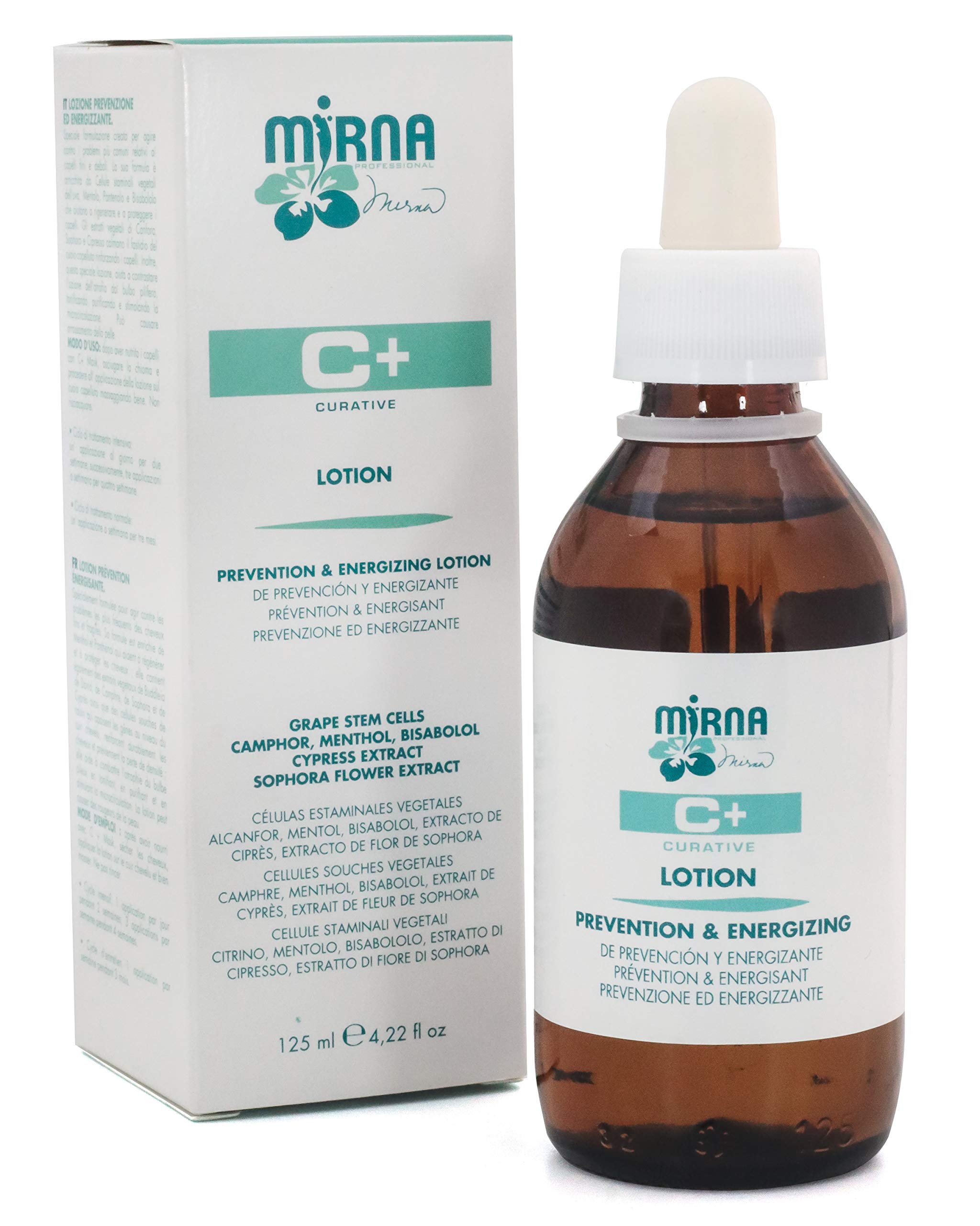 Mirna Professional Prevention & Energizing Anti Hairloss lotion For Weak Hair Infused with Menthol, Pantenol, Sophia Flower Extr