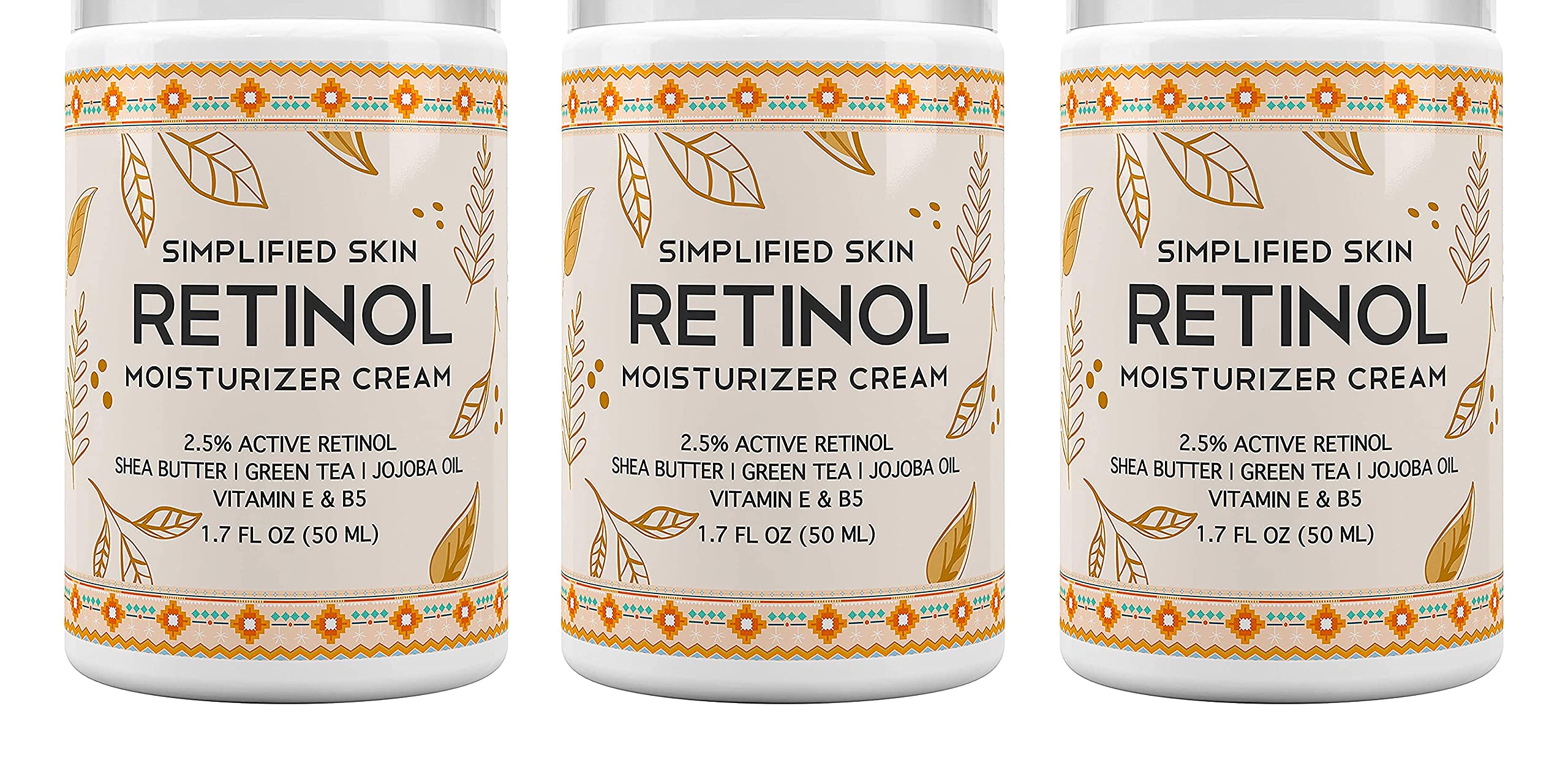 25% Retinol cream Face Moisturizer w Vitamin E & Hyaluronic Acid for Wrinkles & Acne - Eye cream - Anti Aging Facial Skin care P