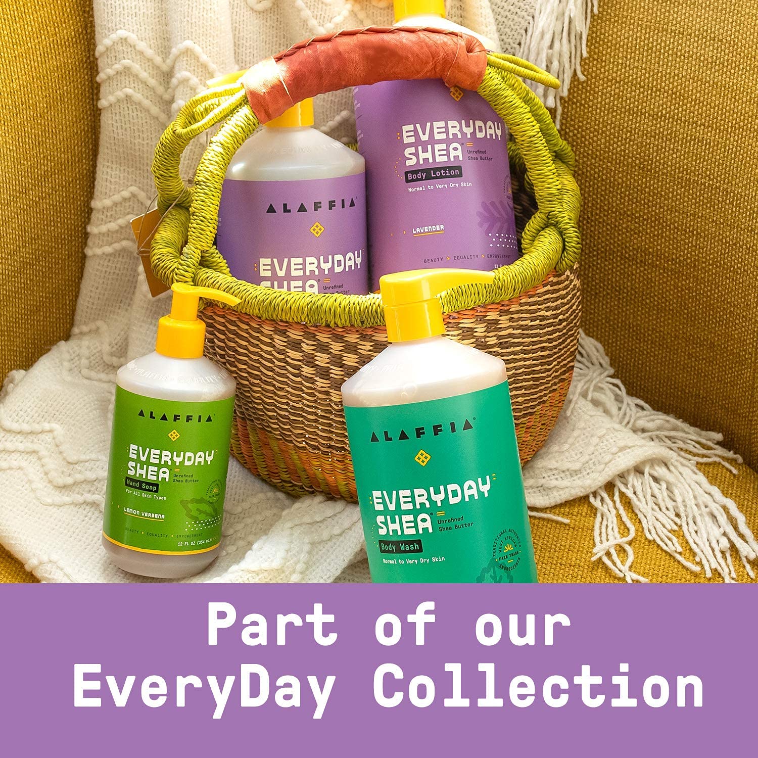 Alaffia EveryDay Shea Shampoo, Gently Cleansing Shampoo for Normal to Dry Hair, Made with Fair Trade Shea Butter, Cruelty Free,