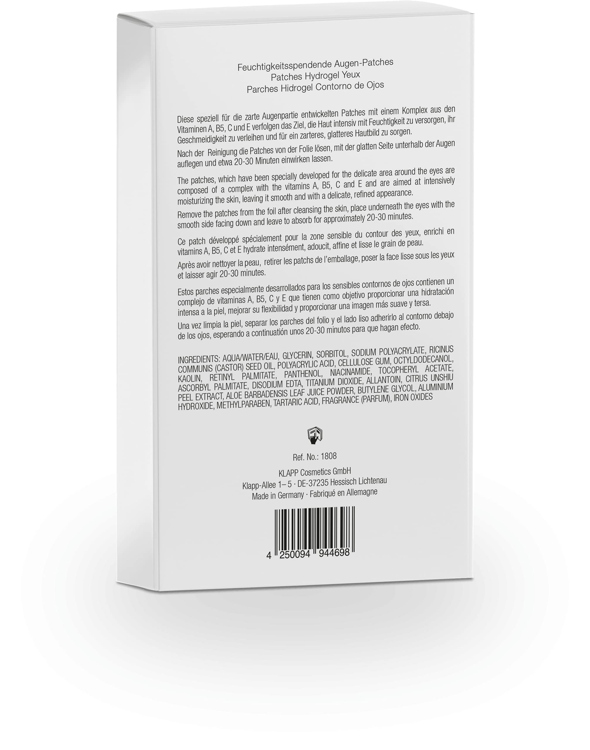 KLAPP A CLASSIC HYDROGEL EYE PATCHES 5 x 2 pcs