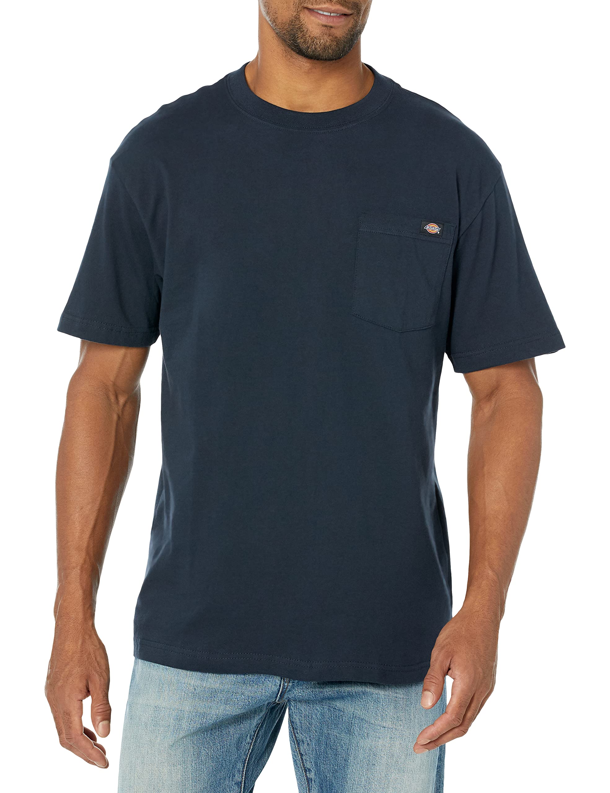 Dickies Mens Short-Sleeve Pocket T-Shirt Dark Navy ,Large