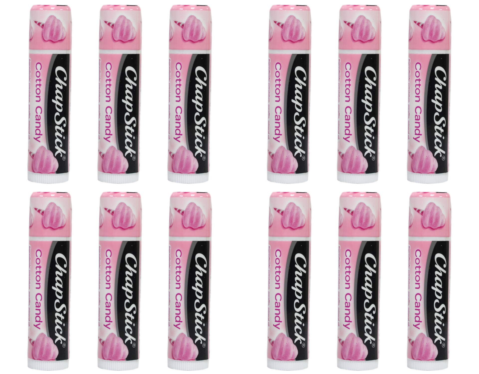 ChapStick (12) Stick Cotton Candy Flavored Lip Balm (12)