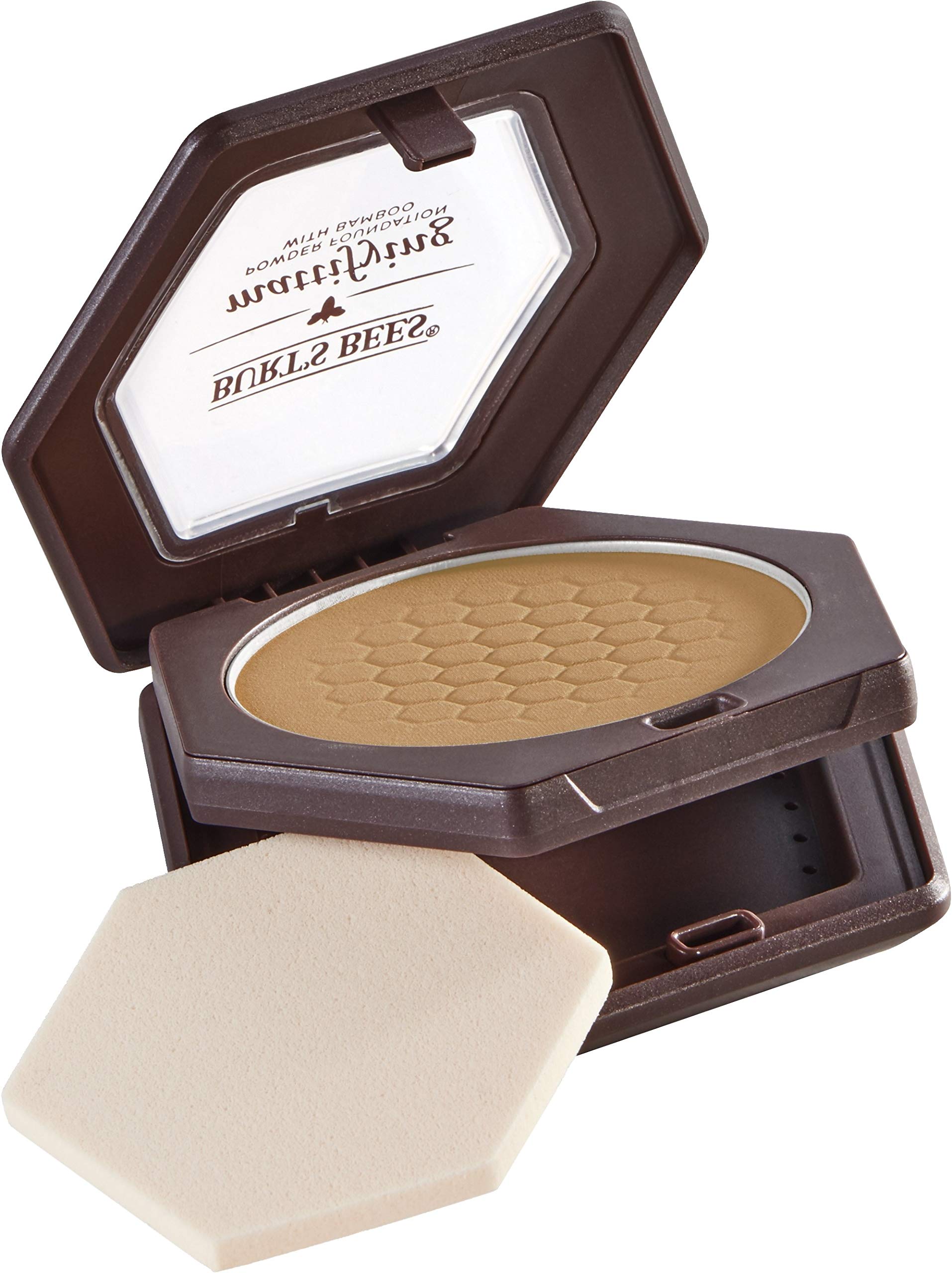 Burts Bees 100% Natural Mattifying Powder Foundation, Nutmeg - 0.3 Ounce (Pack Of 2)