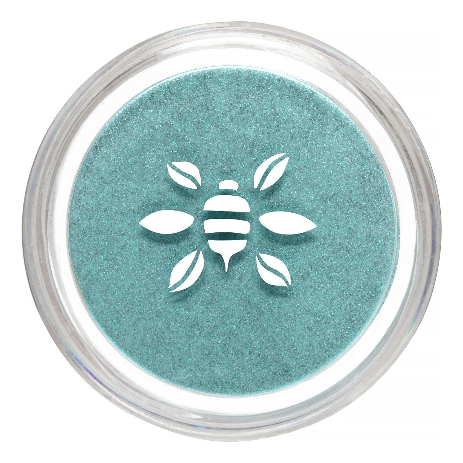 Honeybee Gardens PowderColors, Clean Mineral Eye Shadow in Castaway, Bright Shimmery Turquoise Blue, Versatile, Portable, & Skin