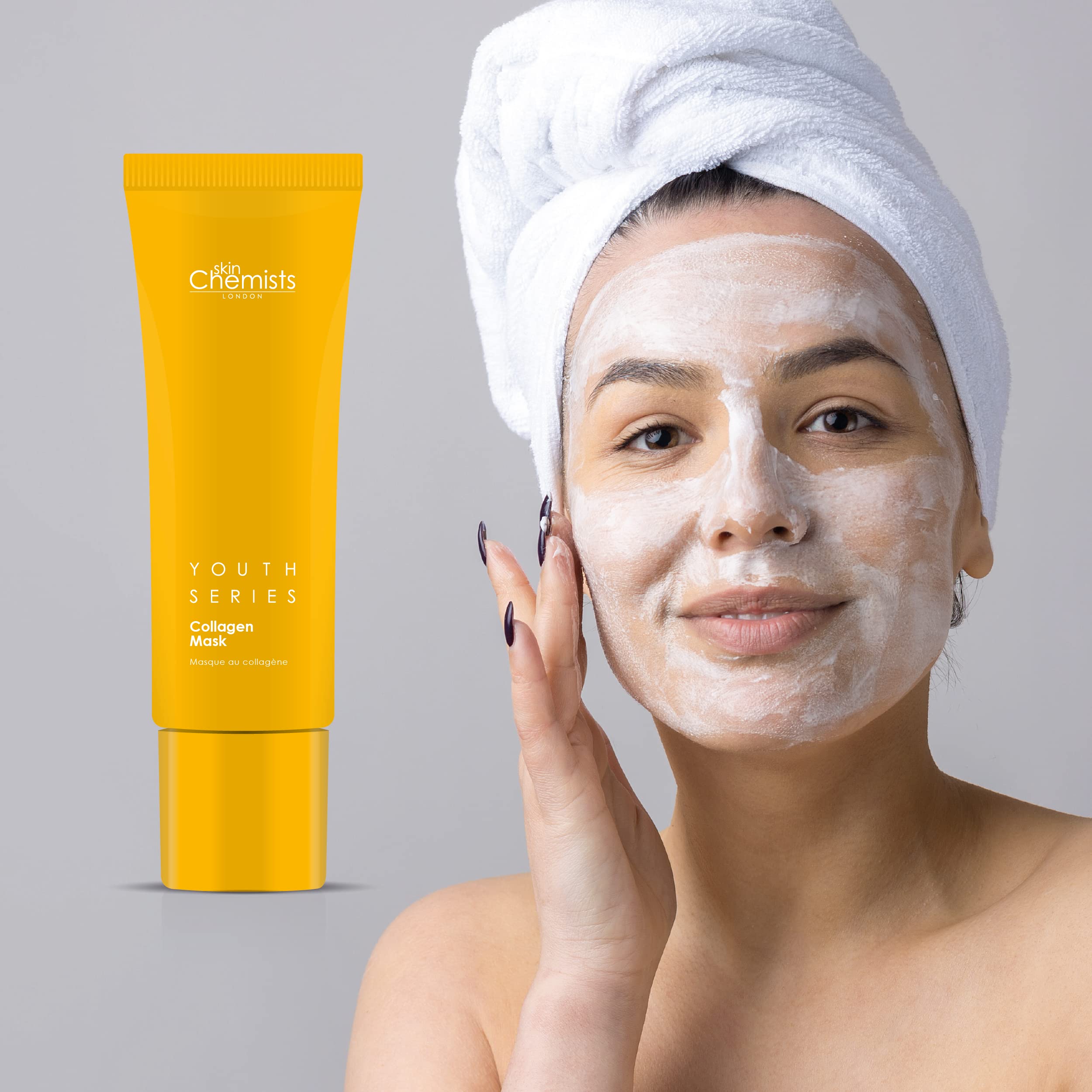 Skin Chemists Collagen Face Mask | Anti Aging Face Mask for Youthful, Hydrated Skin | Reduces Fine Lines & Wrinkles - Revive, Mo