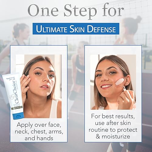 Clearchoice Sport Shield Sunscreen - Natural Face Sunscreen For Daily Use, Spf 45-4 Ounces