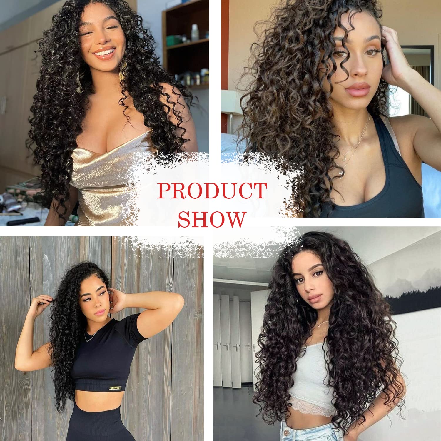 Gogo Curl Crochet Hair 12 Inch 8 Packs Short Curly Crochet Hair For Blcak Women - Beach Curl Crochet Hair - Deep Wave Crochet Ha