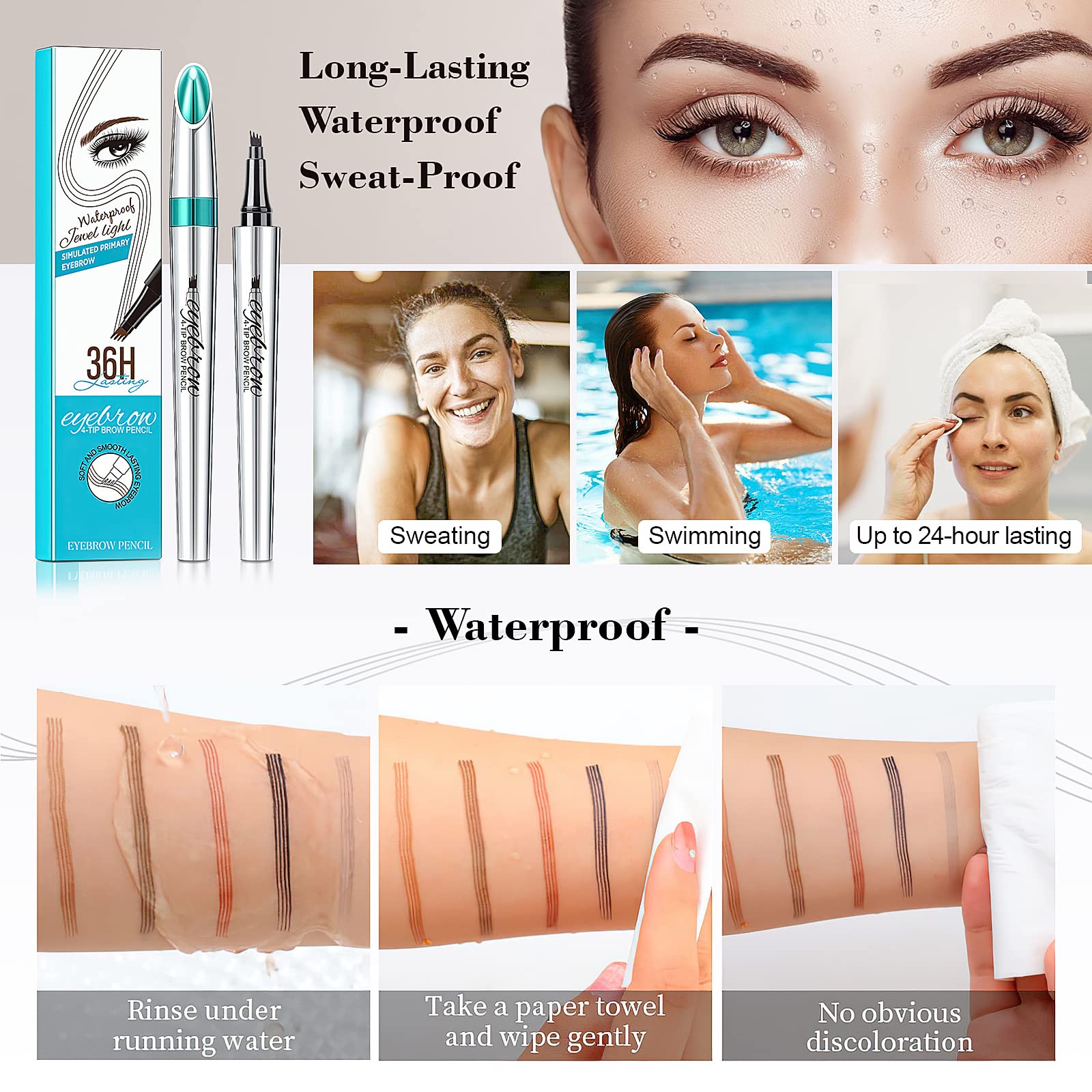 Eyebrow Pencil Eyebrow Microblading Pen - Eye Makeup Eyebrow Pen Micro 4 Point Brow Pen Lift & Snatch Eyebrow Microblading Pen L