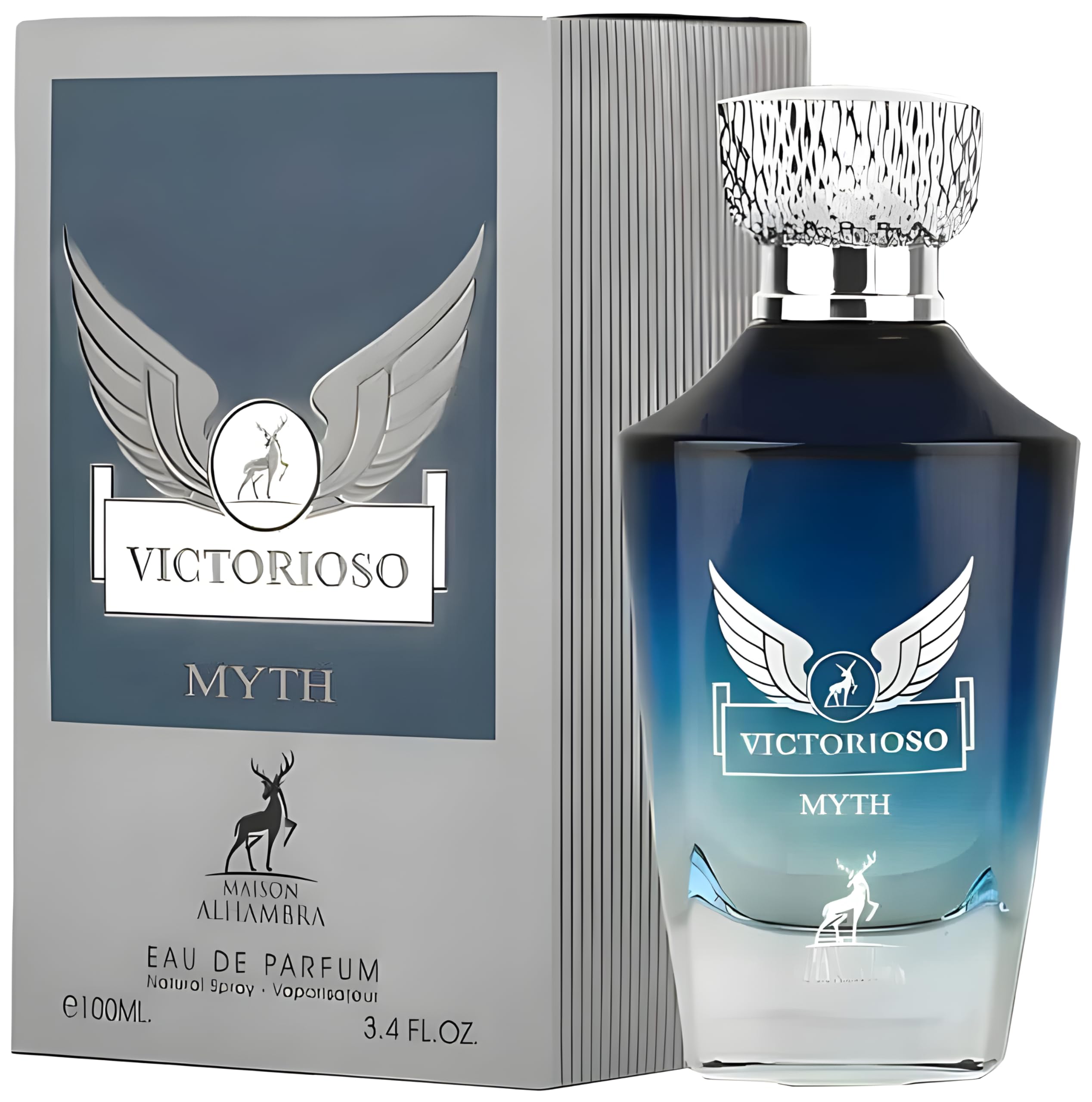 Maison Alhambra Victorioso Myth Eau de Parfum Spray for Men, 3.4 Ounce