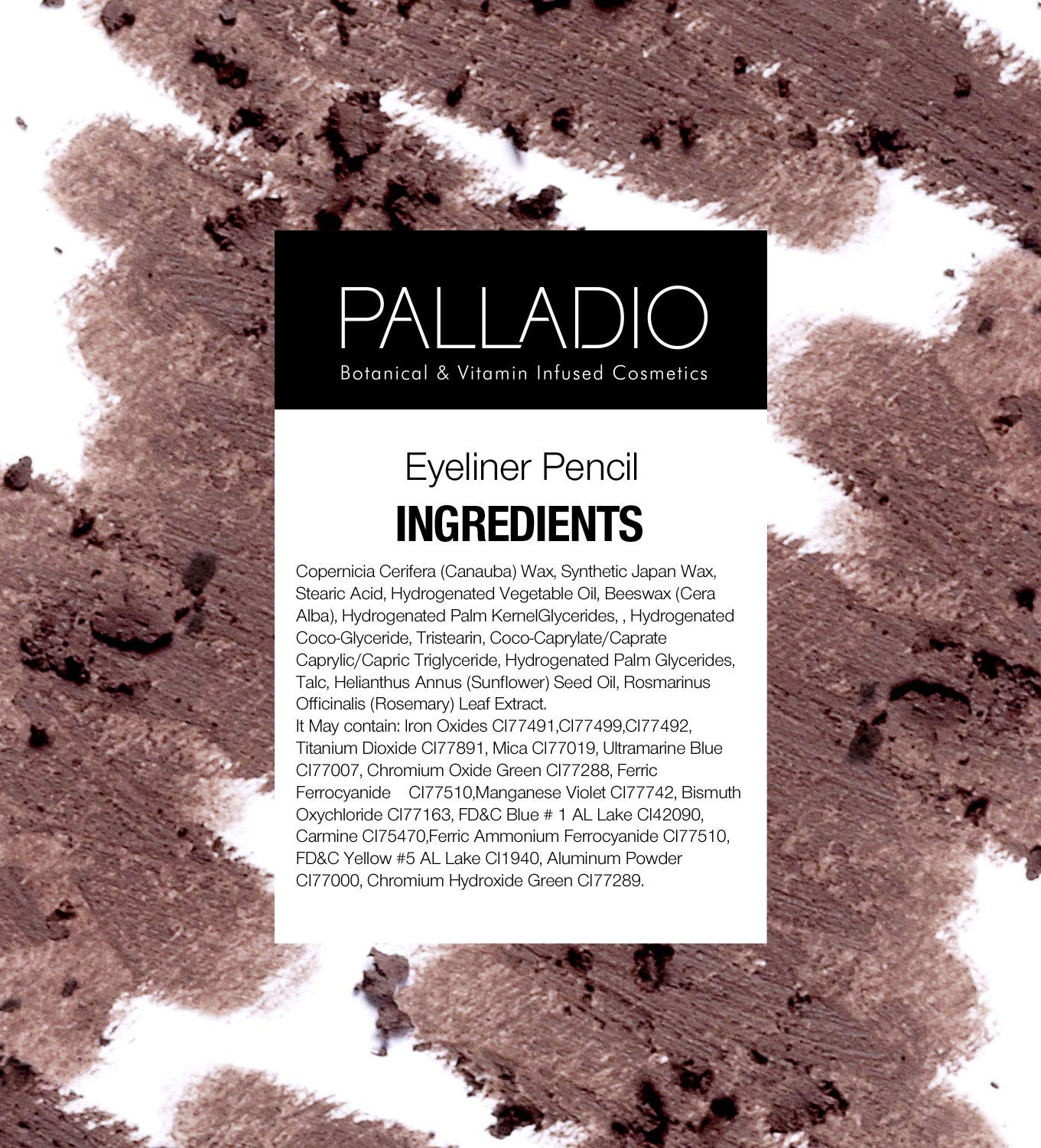 Palladio Wooden Eyeliner Pencil, Thin Pencil Shape, Easy Application, Firm Yet Smooth Formula, Perfectly Outlined Eyes, Contour