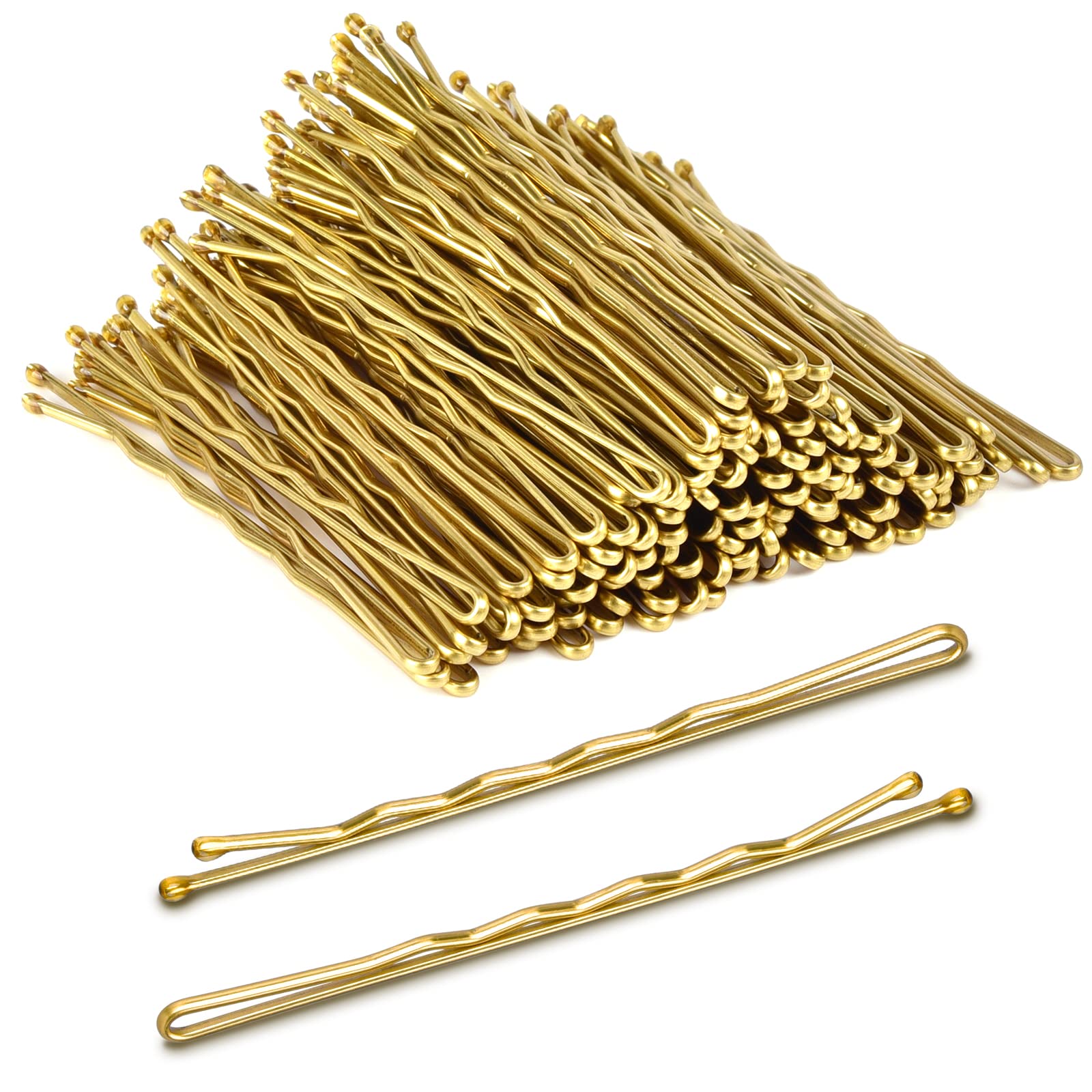 MORGLES 2.75 ''Long Bobby Pins for Thick Hair, 120PCS Large Bobby Pins Blonde for Women Girls with Box