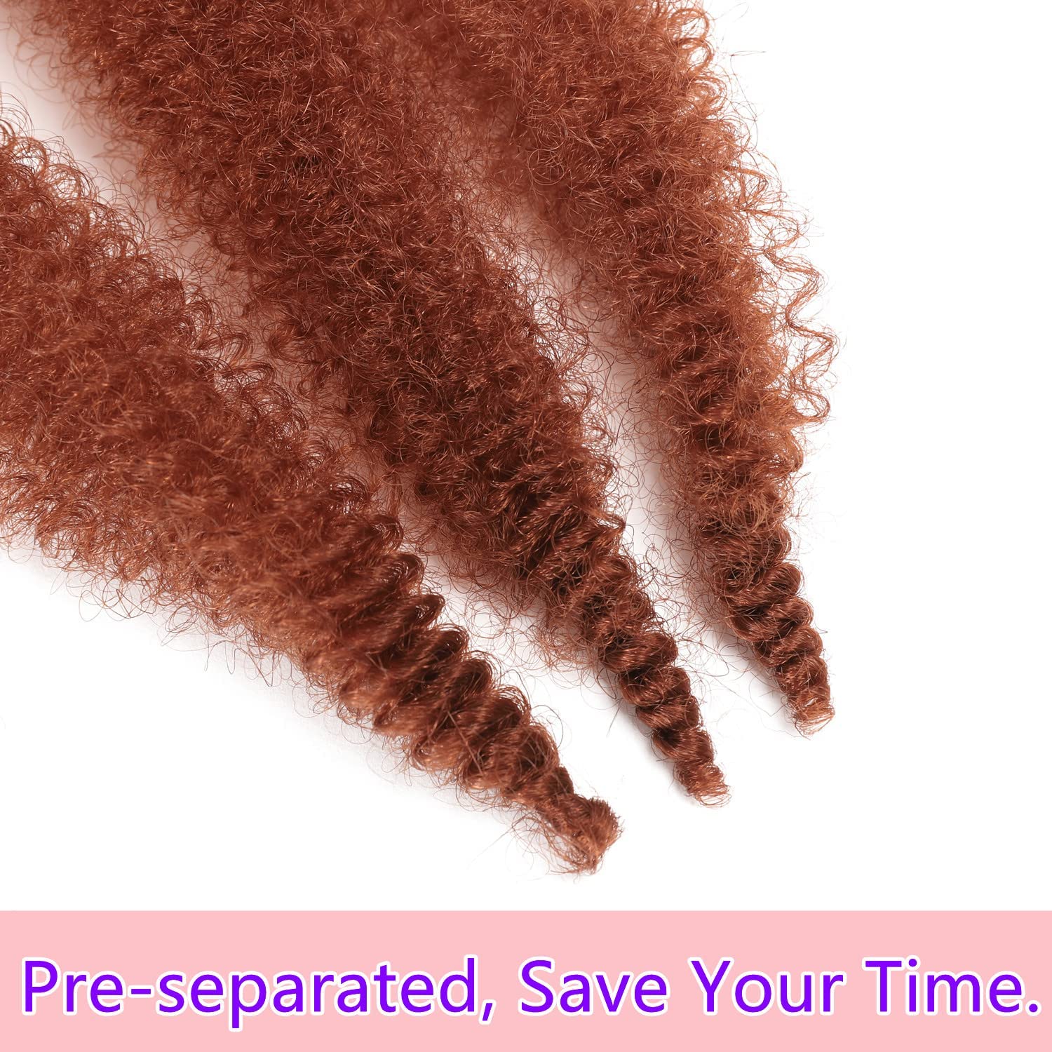 Kossys 8 Packs Springy Afro Twist Hair 16 Inch Pre-Fluffed Naturaly Twist For Protective Styling Marley Crochet Twist Braiding H
