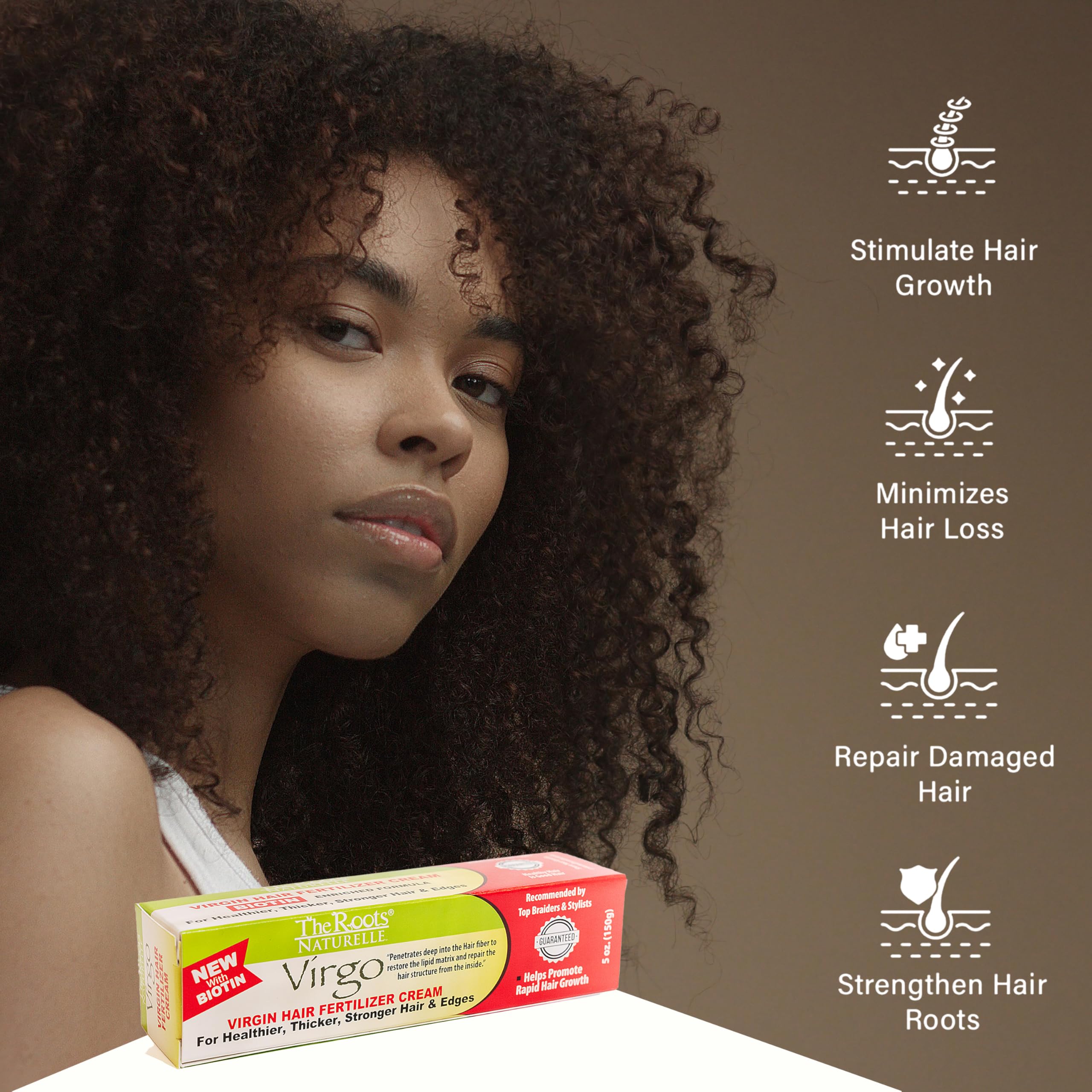 Virgin Hair Fertilizer And Energizer With Biotin (Edge Regrowth Cream)