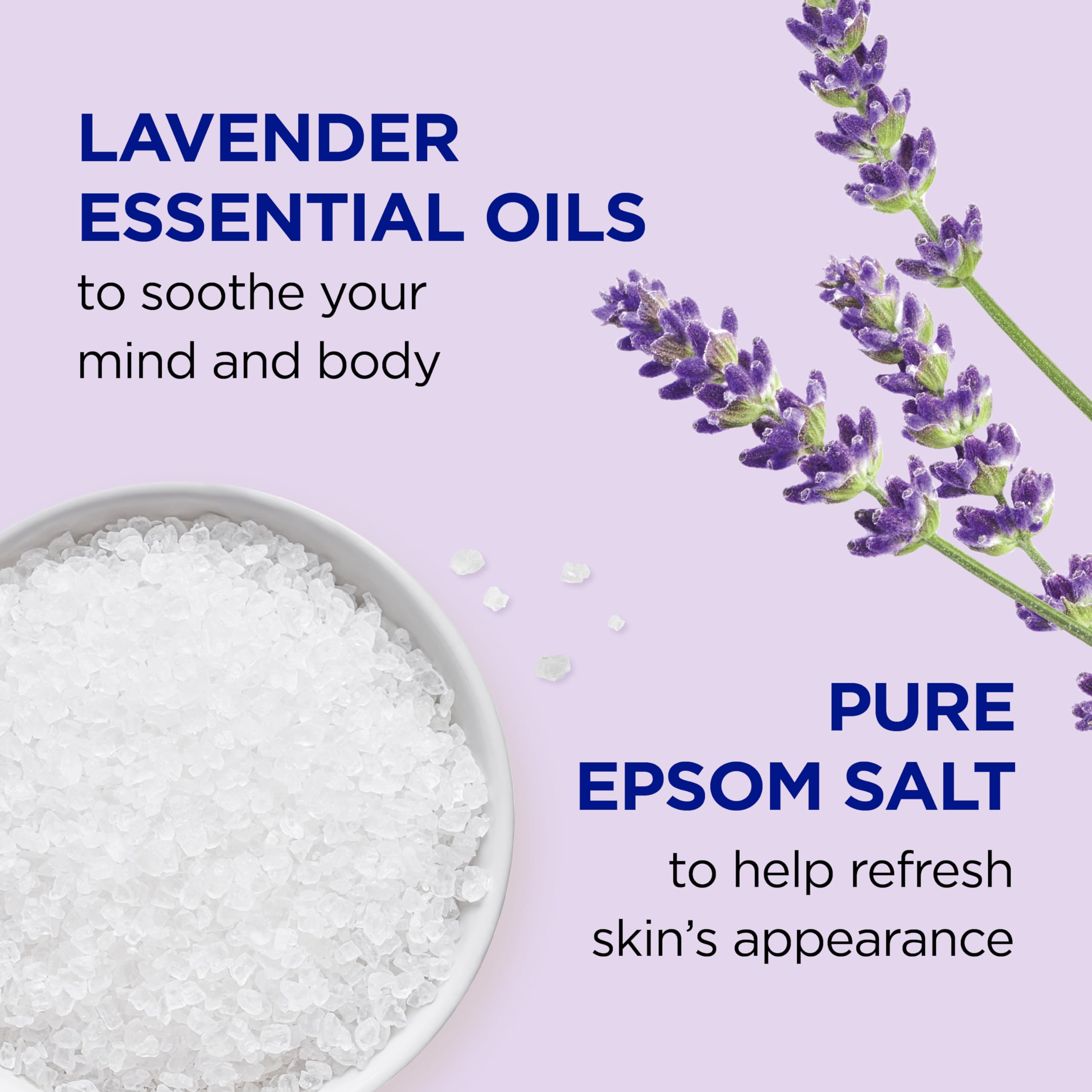 Dr Teal'S Foaming Bath With Pure Epsom Salt, Soothe & Sleep With Lavender, 34 Fl Oz (Pack Of 4) (Packaging May Vary)