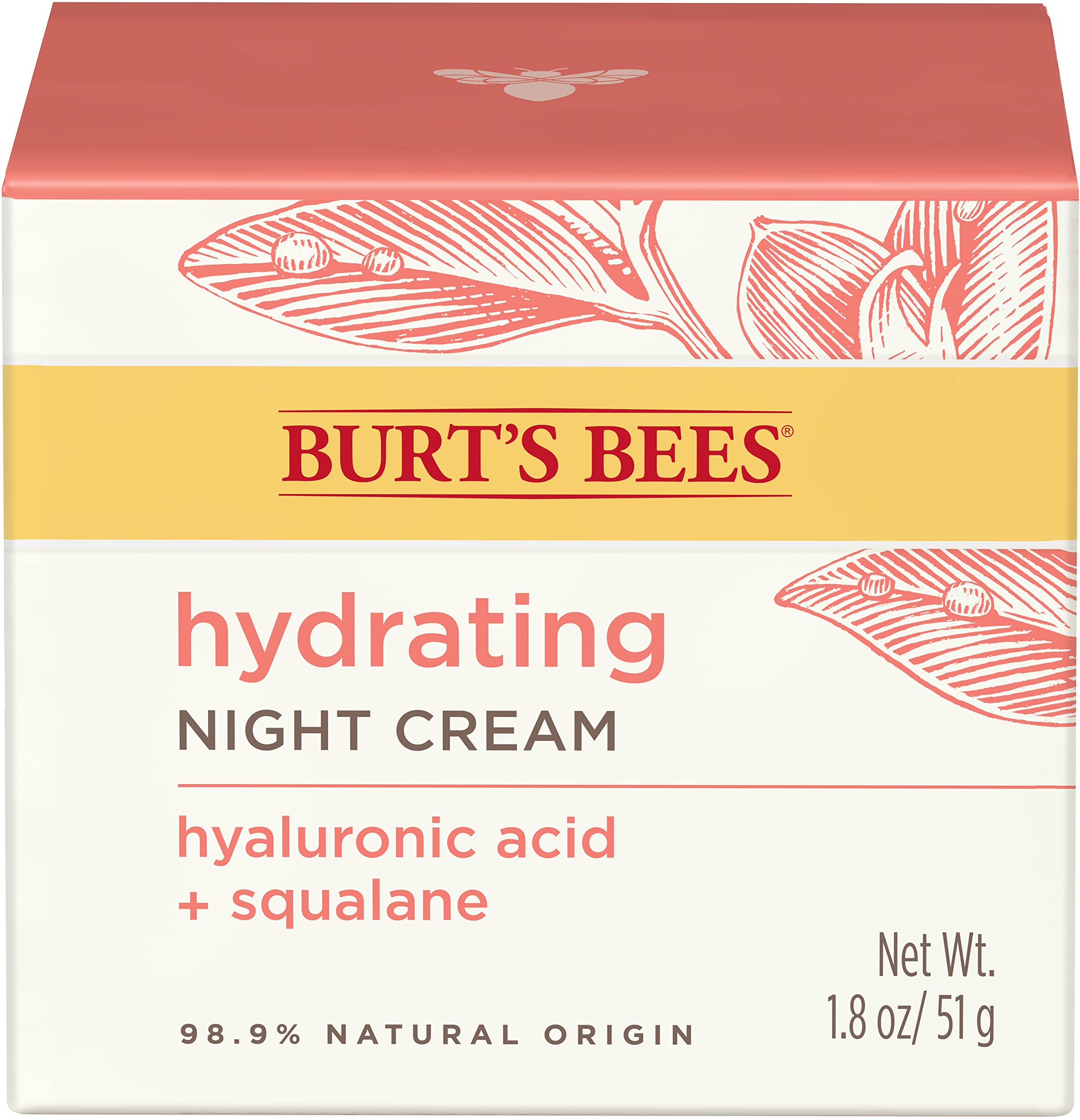 Truly Glowing Night Cream By Burts Bees For Unisex - 18 Oz Cream(D0102Hgrfb7)