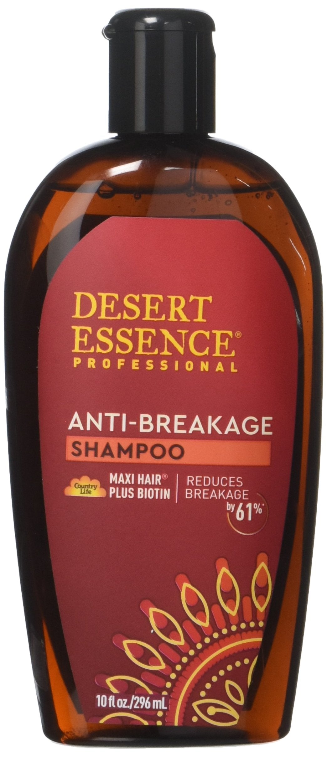 Desert Essence Anti-Breakage Shampoo - 10 Fl Oz - Maxi Hair Plus Biotin - Promotes Breakage Reduction - Provitamin B5 - Saw Palm