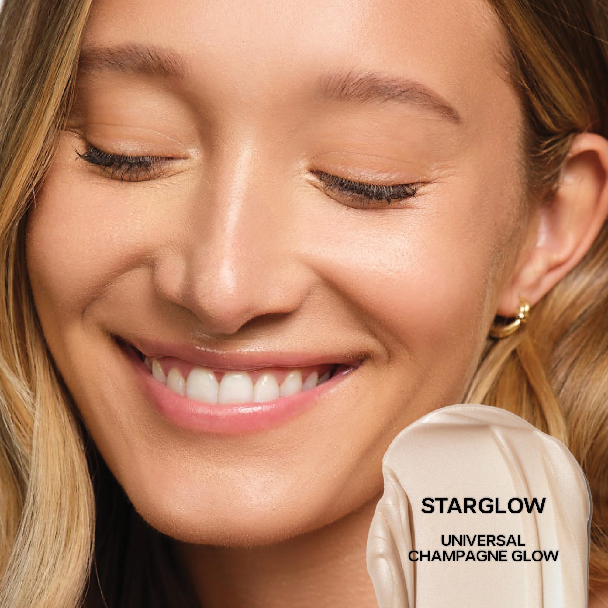 Saie Glowy Super Gel Lightweight Illuminator - Luminizer And Makeup Primer For Glowing Skin - Enriched With Vitamin C + Hydratin