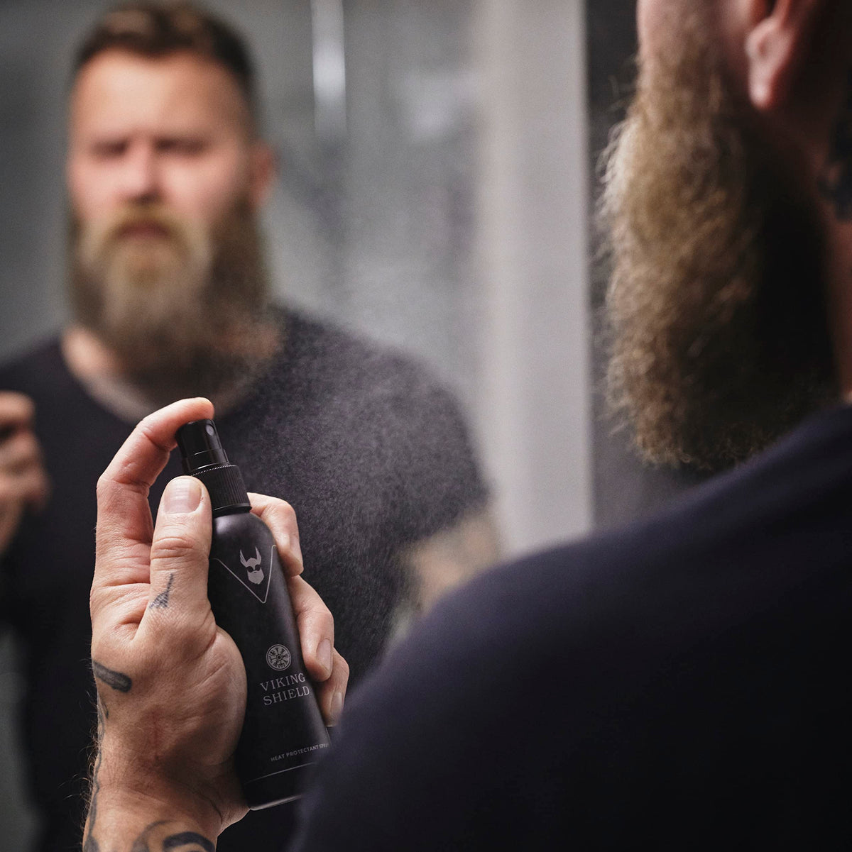 Beard & Hair Heat Protectant Spray - Viking Shield Beard Spray For Men ...