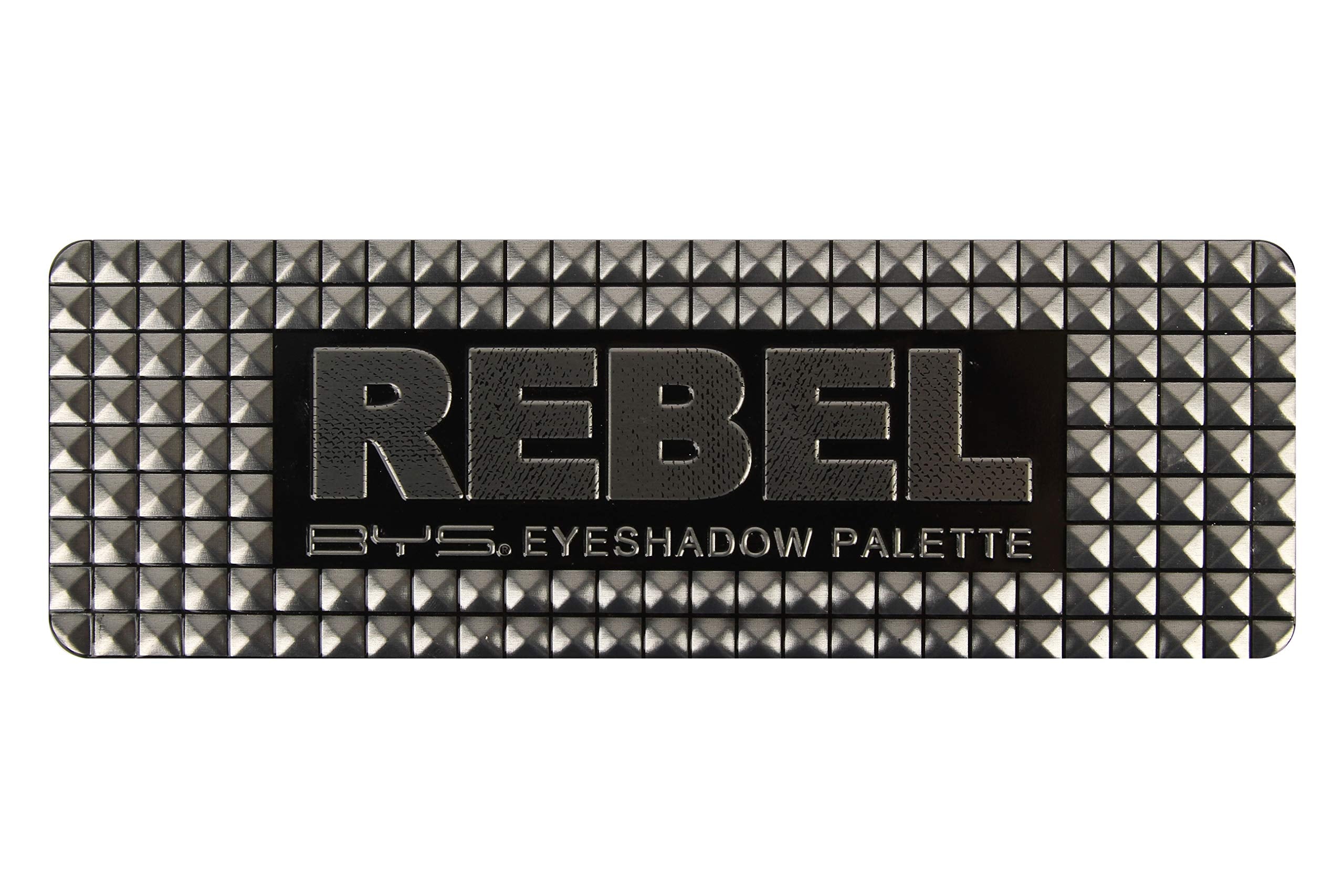 BYS Rebel Eyeshadow Palette, 12 Color Collection in Tin Kit with Mirror - Highly Pigmented Matte & Metallic Shades