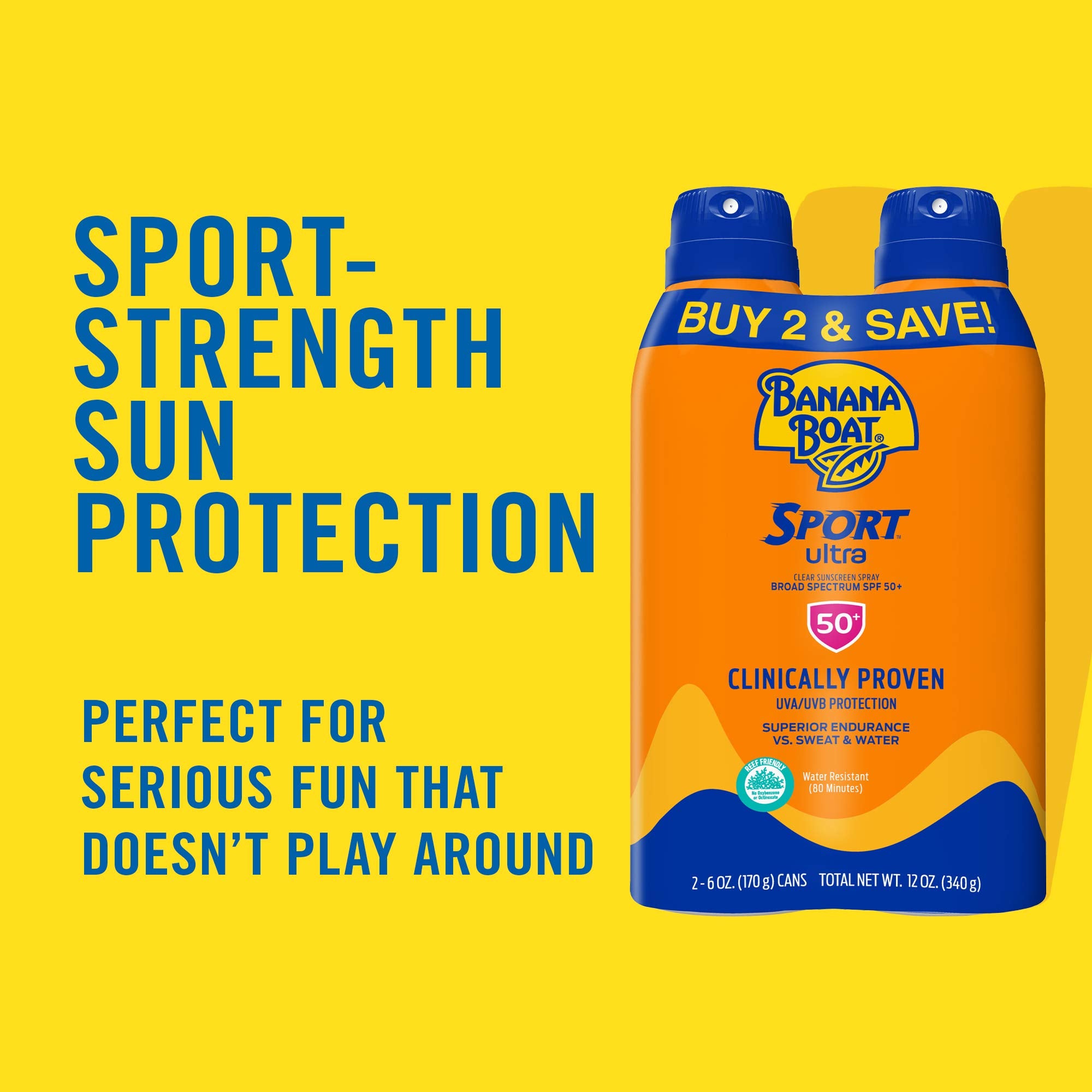 Banana Boat Sport Ultra Spf 50 Sunscreen Spray  Banana Boat, Spf 50, Spray On Sunscreen, Water Resistant Sunscreen, Oxybenzone F