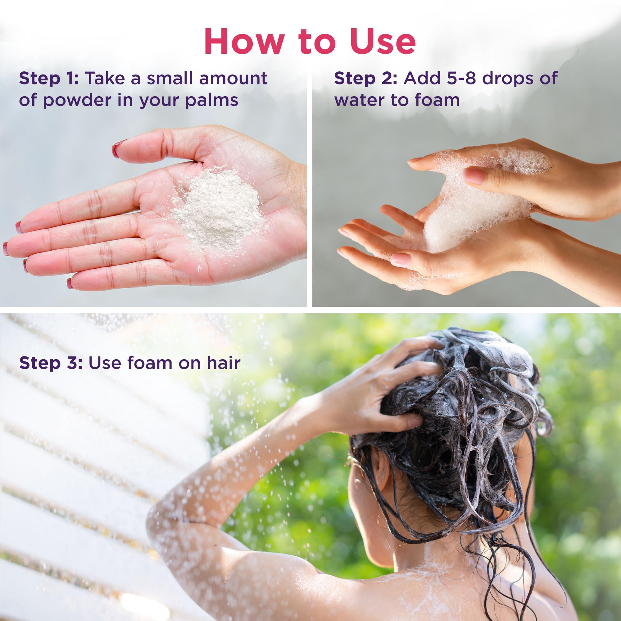 TERRAFIQUE Powder Shampoo for Women, Dry Shampoo, Portable, Anti-Frizz, Versatile Hair Care for Curly and Fine Hair, Coconut Sce
