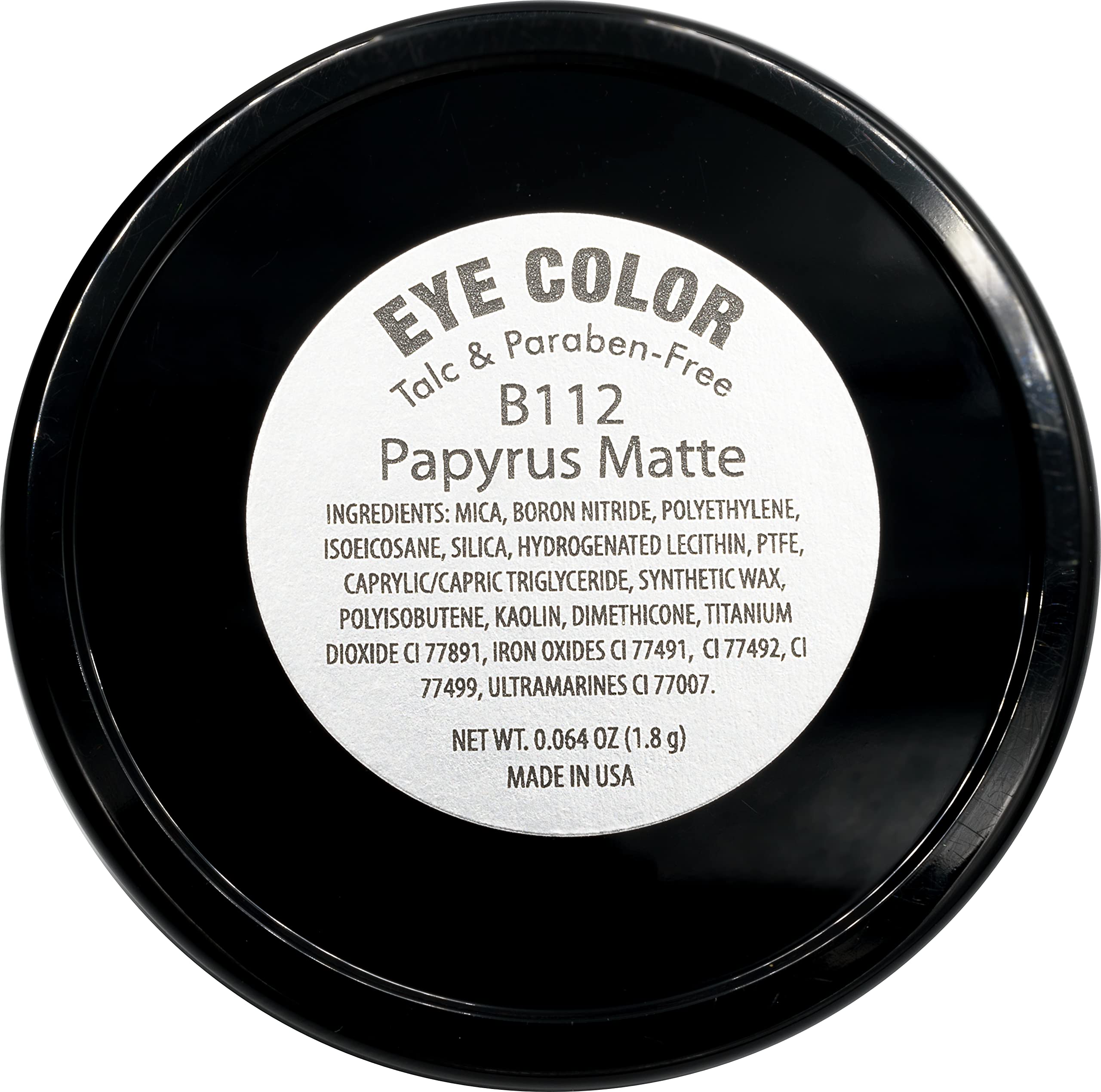 Pure Ziva Papyrus Matte Light Peach Pink Tan Soft Pressed Powder Single Vegan Eyeshadow; Talc, Paraben & Cruelty Free