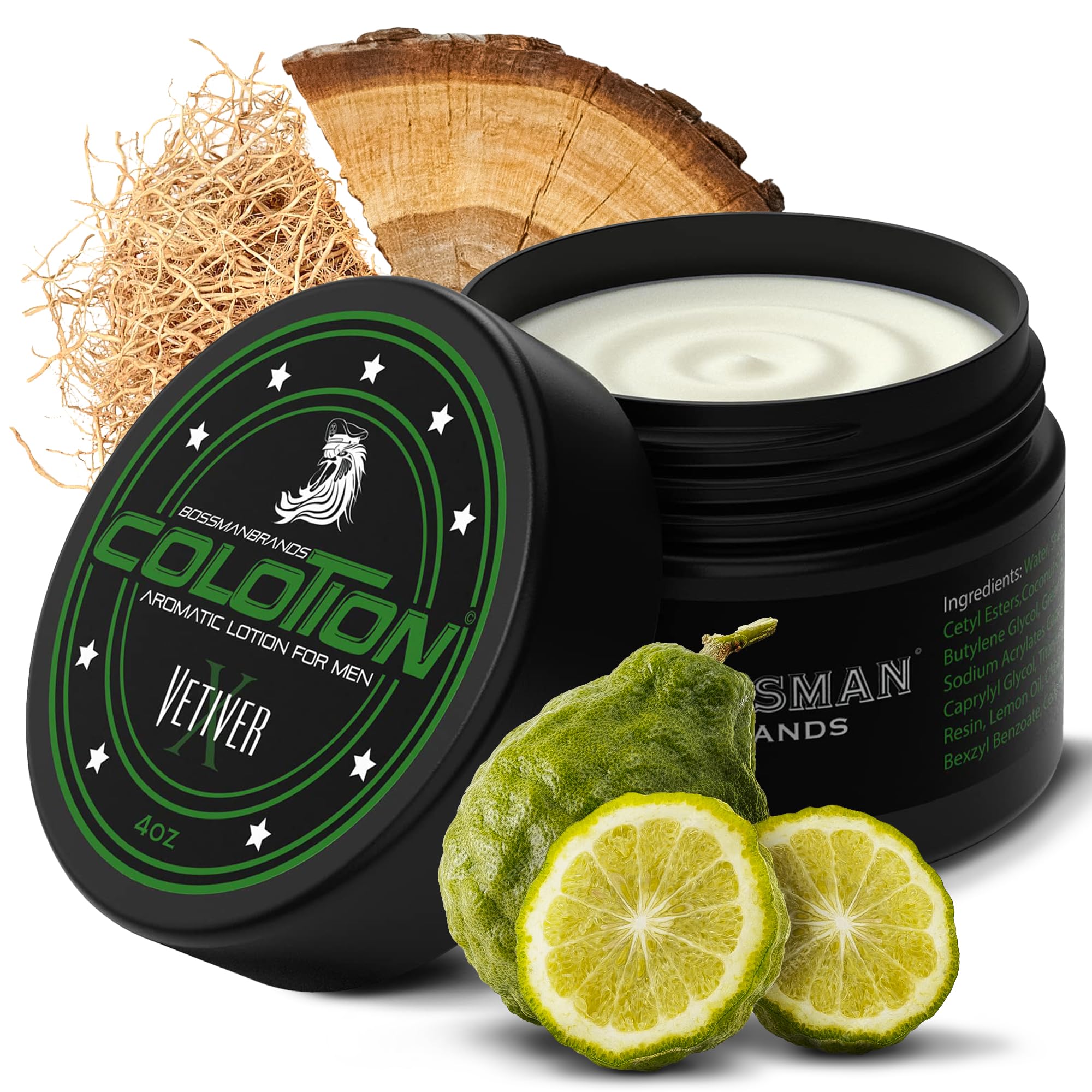 Bossman Colotion - 2 in 1 Men's Lotion and Cologne - Moisturizing Body Cream - Hydrating Scented Body Lotion - Mens Scented Loti