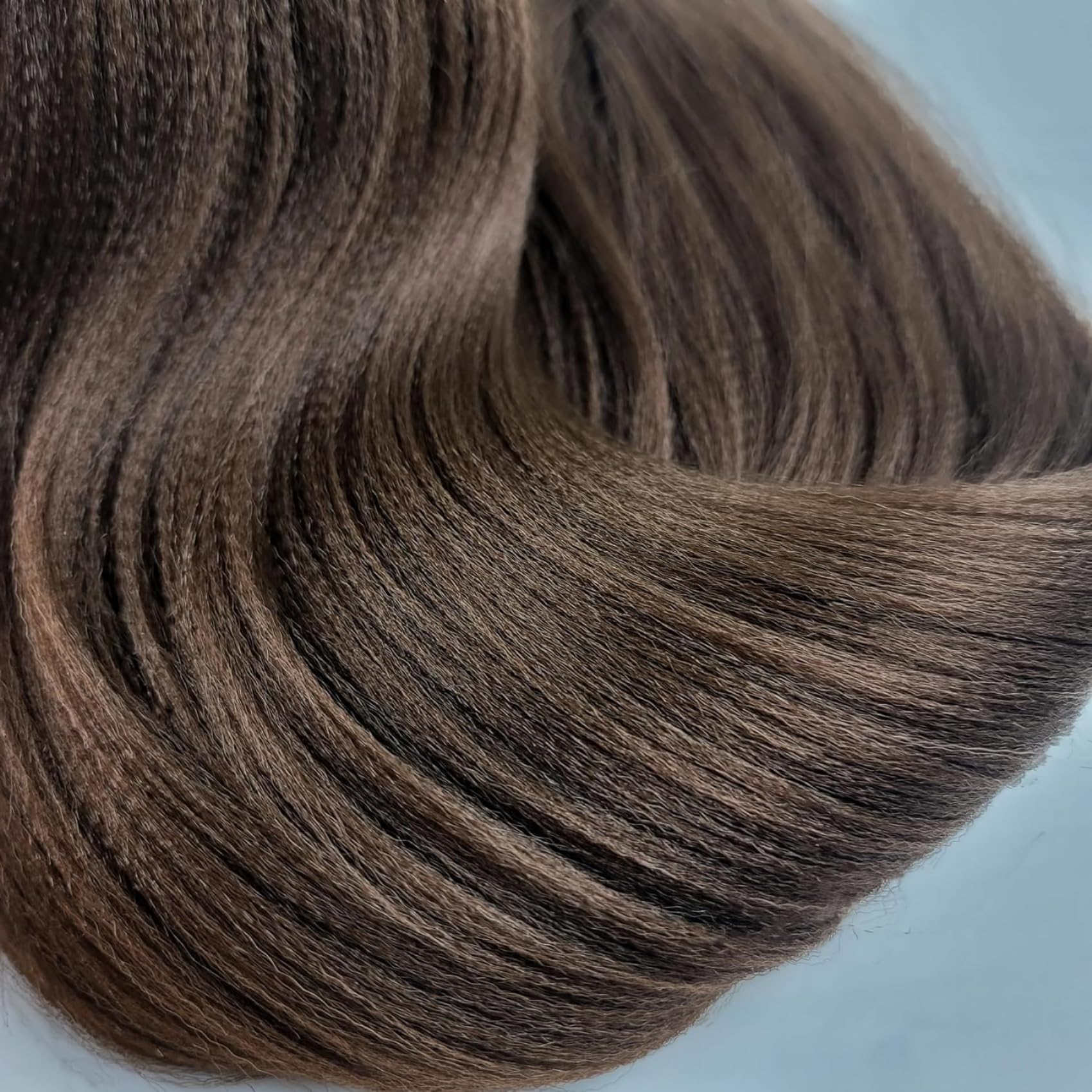 Chestnut Brown Braiding Hair Pre stretched Kanekalon Braiding Hair Extensions Feed in Braids 26 inch 6 Packs