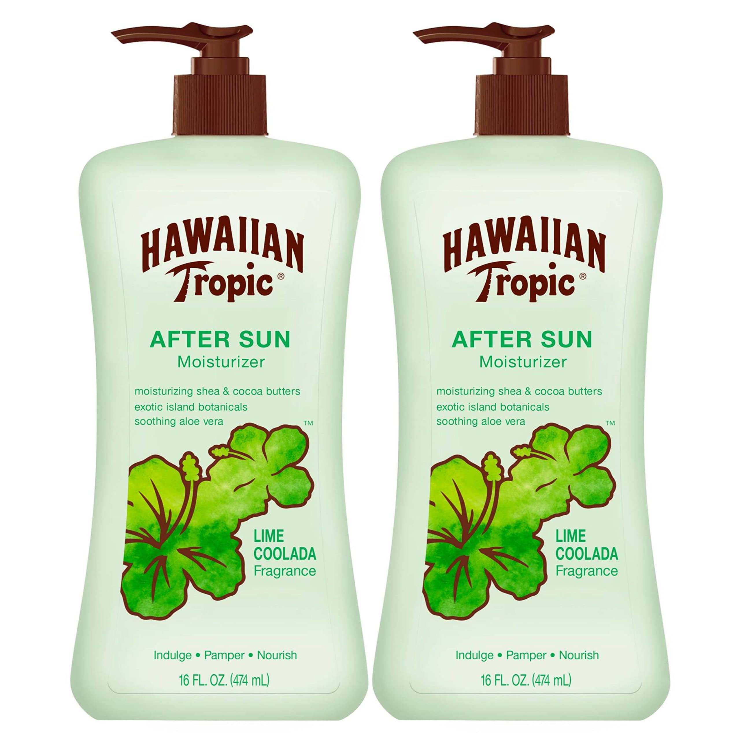 Hawaiian Tropic Lime Coolada After Sun Lotion, 16oz | After Sun Care, Daily Moisturizing Lotion, After Sun Aloe, Cocoa Butter Lo