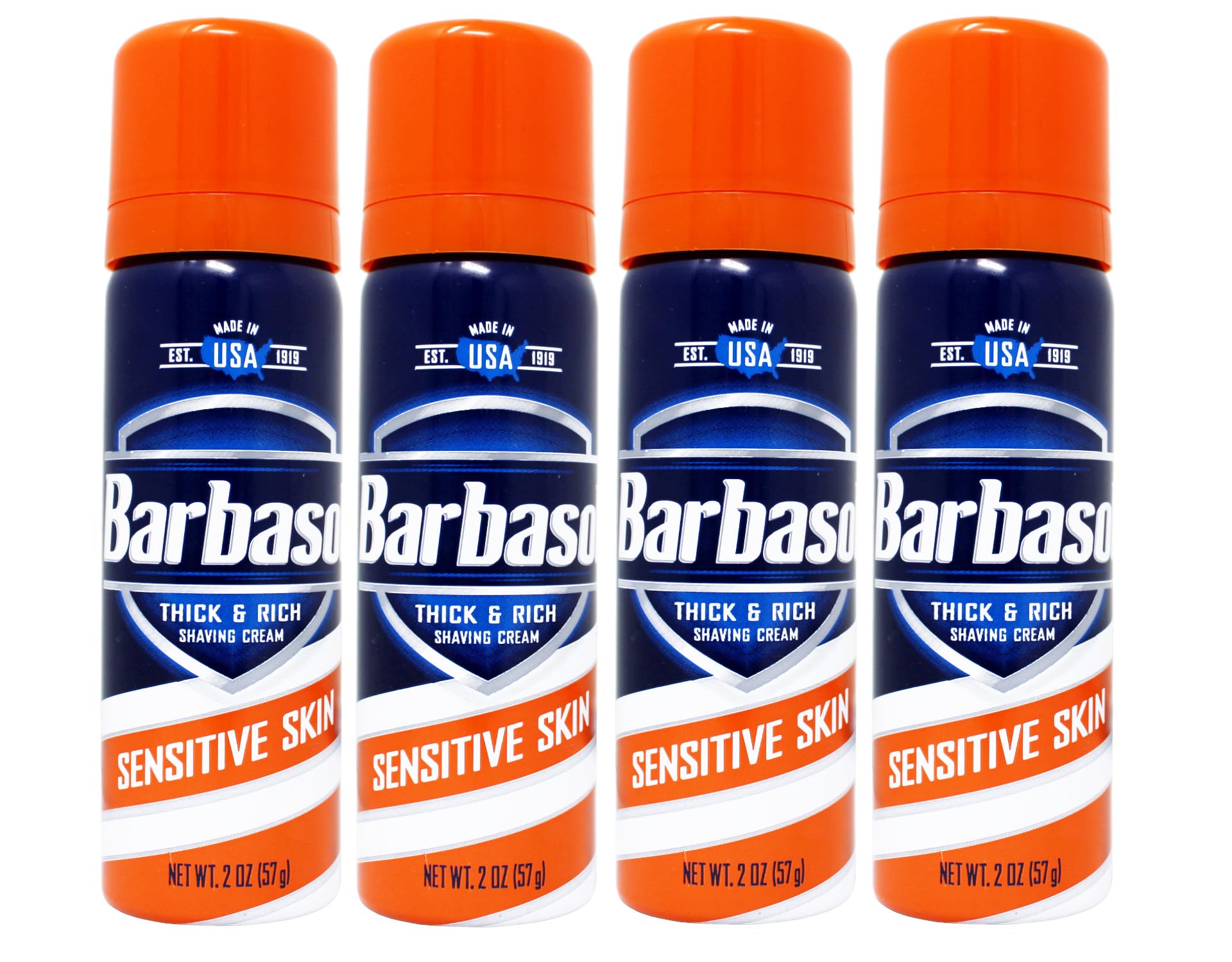 Barbasol Shaving Cream Sensitive Skin (Pack of 4)