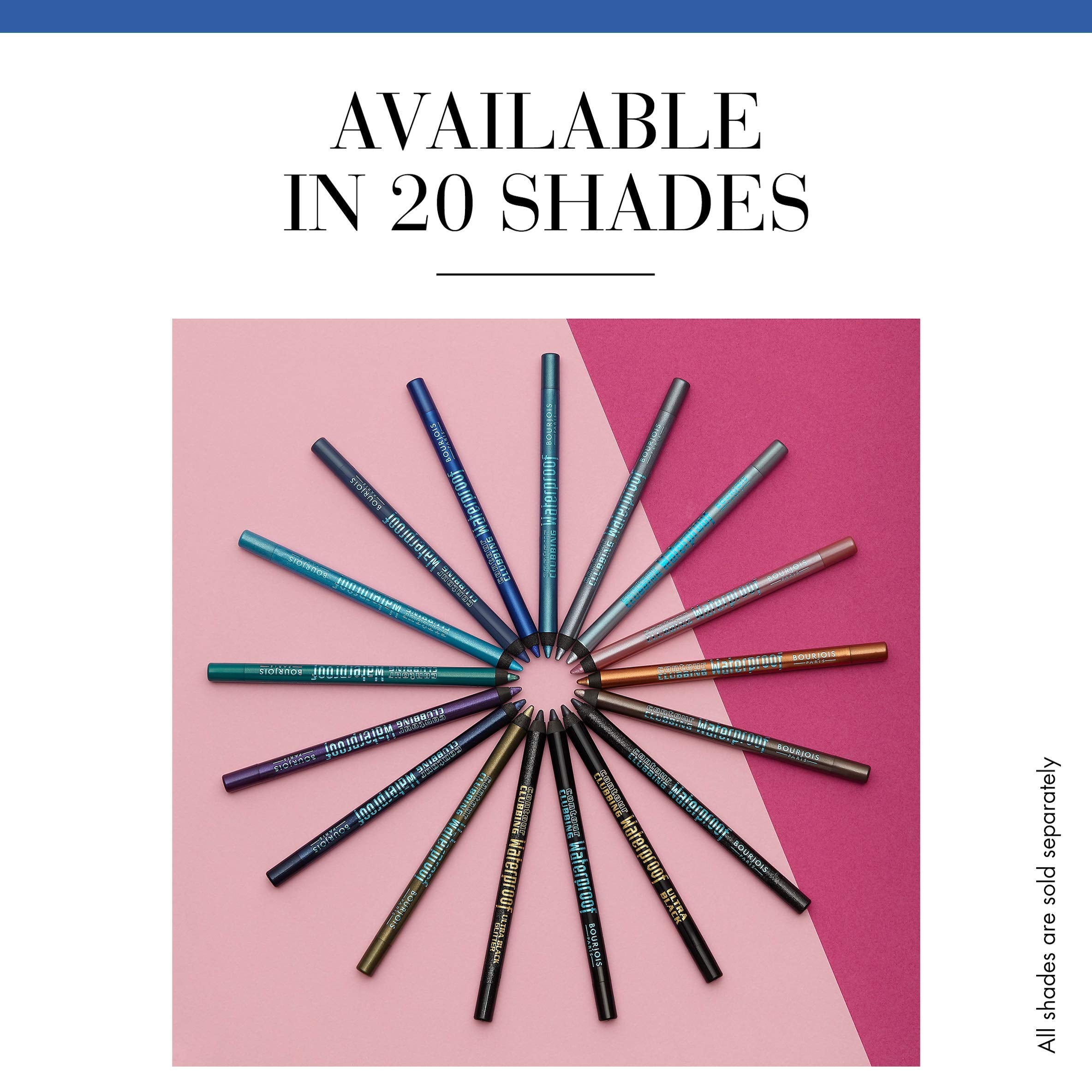 Bourjois Contour Clubbing Waterproof No. 54 Ultra Black Eye Pencil for Women, 0.04 Ounce