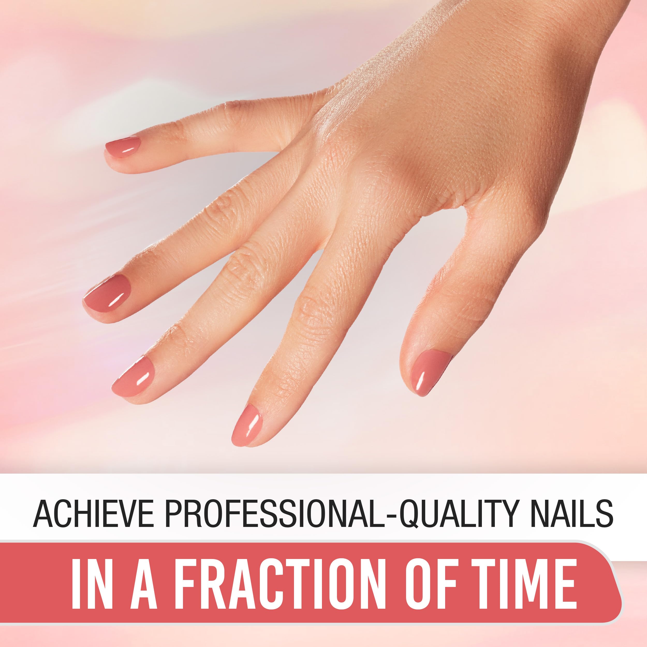 Ardell Nail Addict Nail Strips - Rose Water, Easy-To-Apply Nail Wraps, Long-Lasting Nail Stickers, No Led Lamp Needed With File