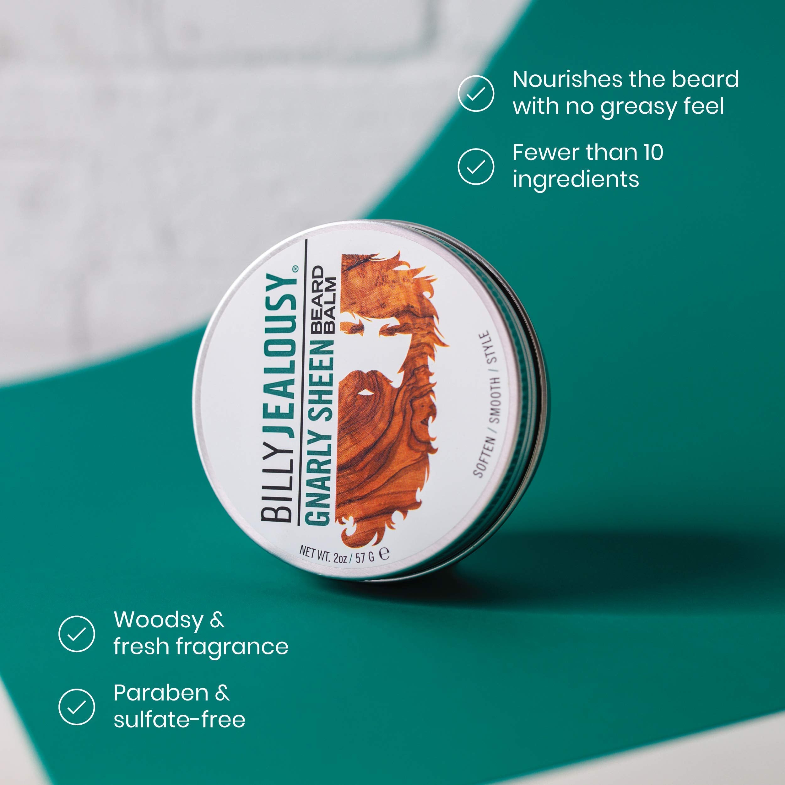 Billy Jealousy By Billy Jealousy Gnarly Sheen Beard Balm 2 Oz(D0102Hh9Nyt.)