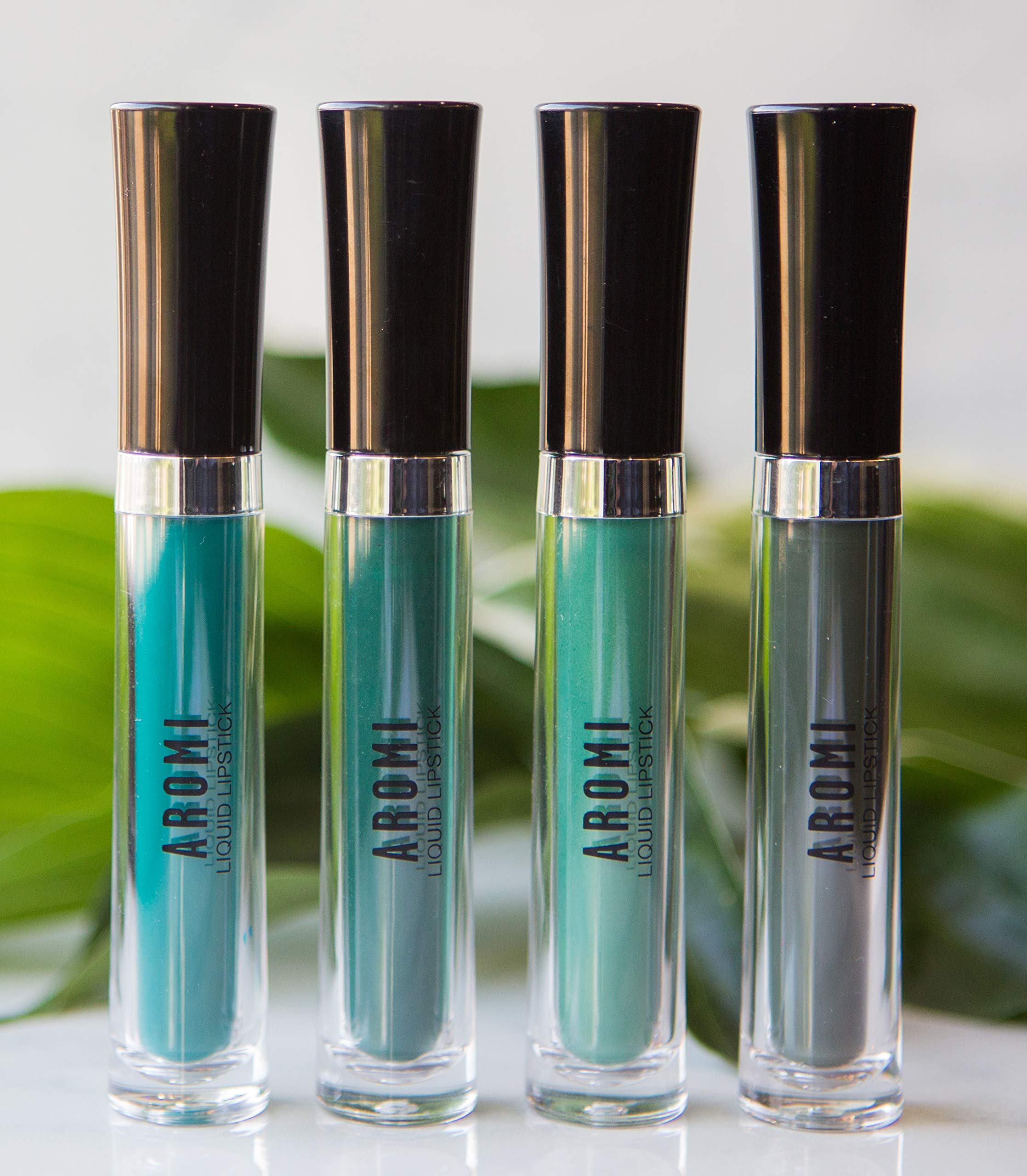 Aromi Emerald Green Liquid Lipstick | Dark Evergreen Lip Color, Matte Lipstick, Vegan, Cruelty-Free, Smudge Proof, Long-Lasting,