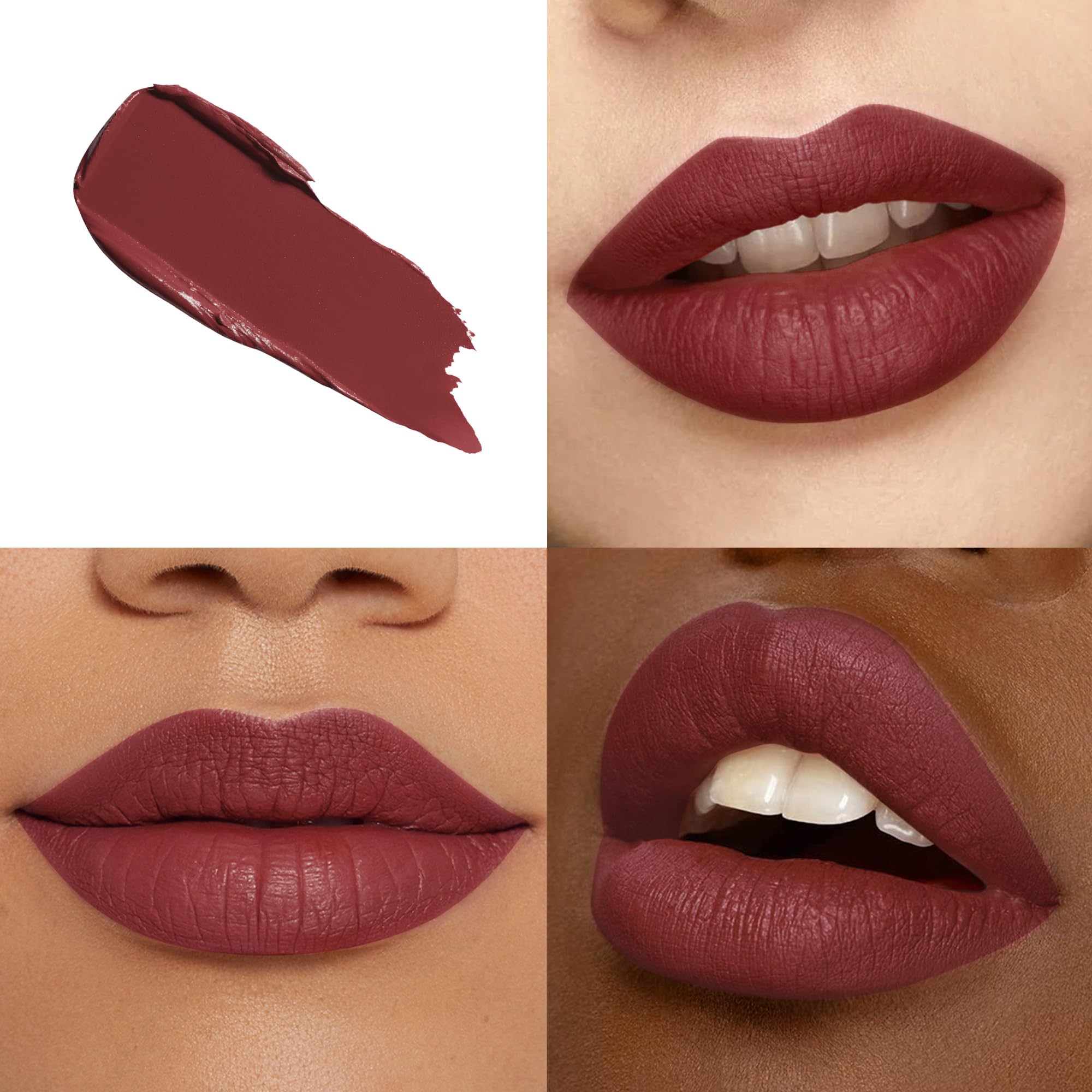 Hoomuss Dark Lipstick Long Lasting Matte Liquid Lipsticks For Women Non Transfer Smudgeproof Smooth And Easy To Appy Cruelty Fre