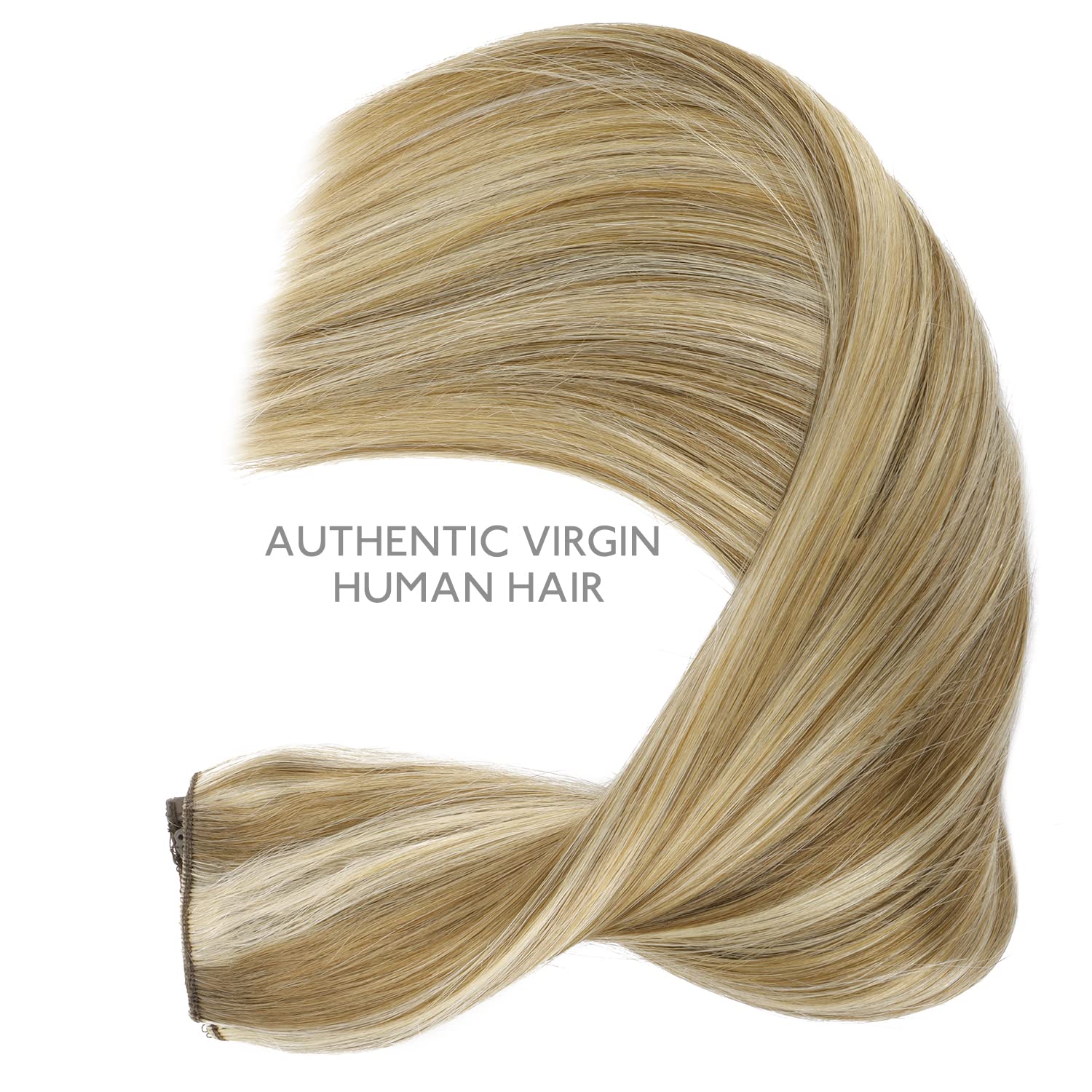 Wennalife Wire Hair Extensions (Increase 50% Lifespan) Real Human Hair 12 Inch 70G Ash Brown Highlighted Golden Blonde Remy Wire