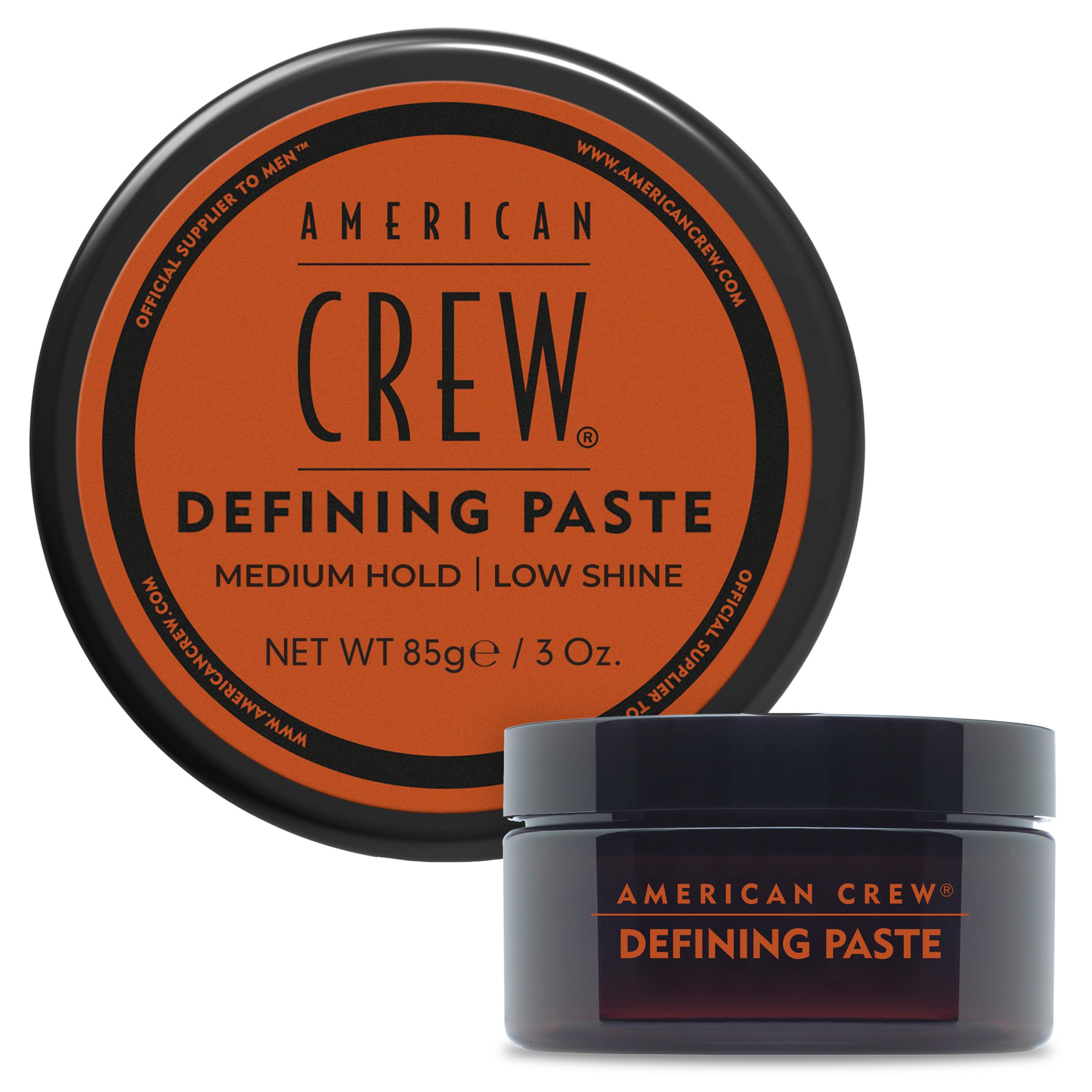 American Crew Men 's Hair Defining Paste, Like Hair Gel with Medium Hold Hair Gel & Low Shine, 3 oz