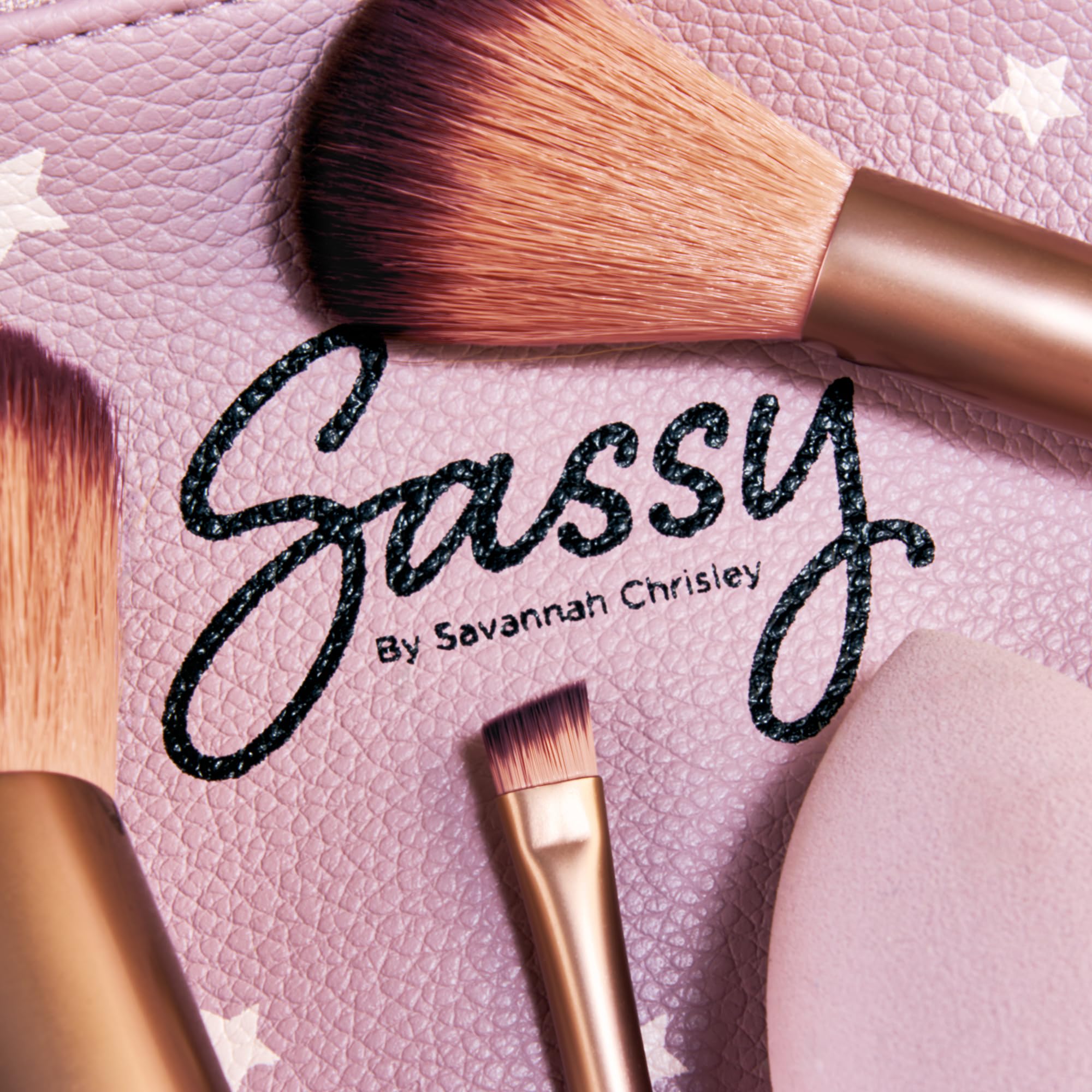 Sassy By Savannah Chrisley Sassy Brush Kit - Beauty Tool Kit For Women - All-In-One Beauty For Eyes And Face - Brush Kit Great F