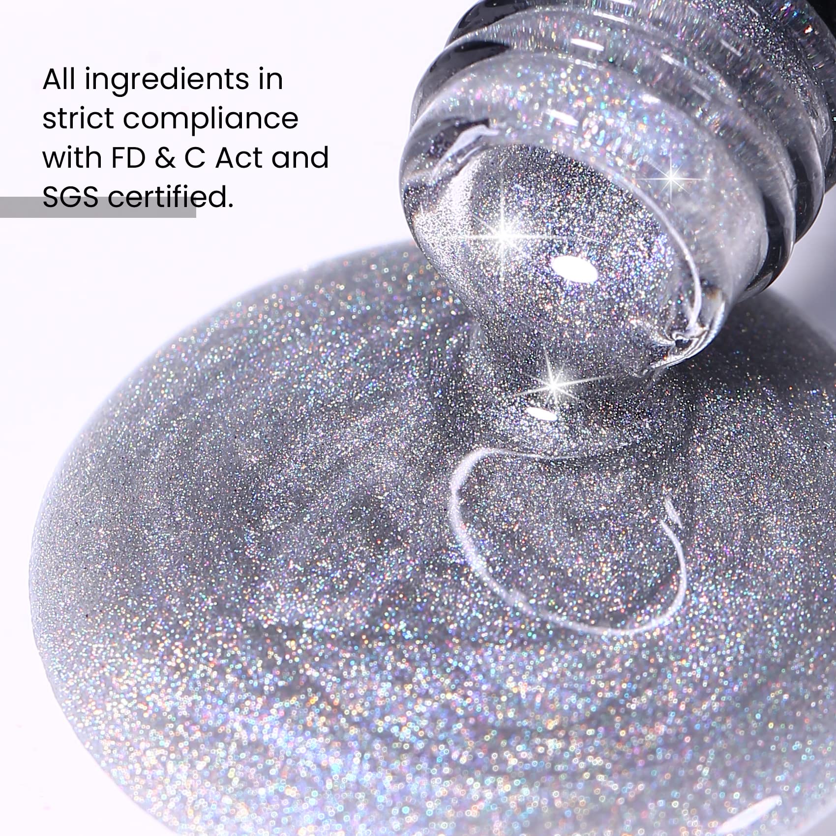 Maychao 15Ml Cat Eye Gel Nail Polish 1Pc Rainbow Cat Eye Nail Polish With Magnet Soak Off Holographic Magnetic Gel Polish For Na