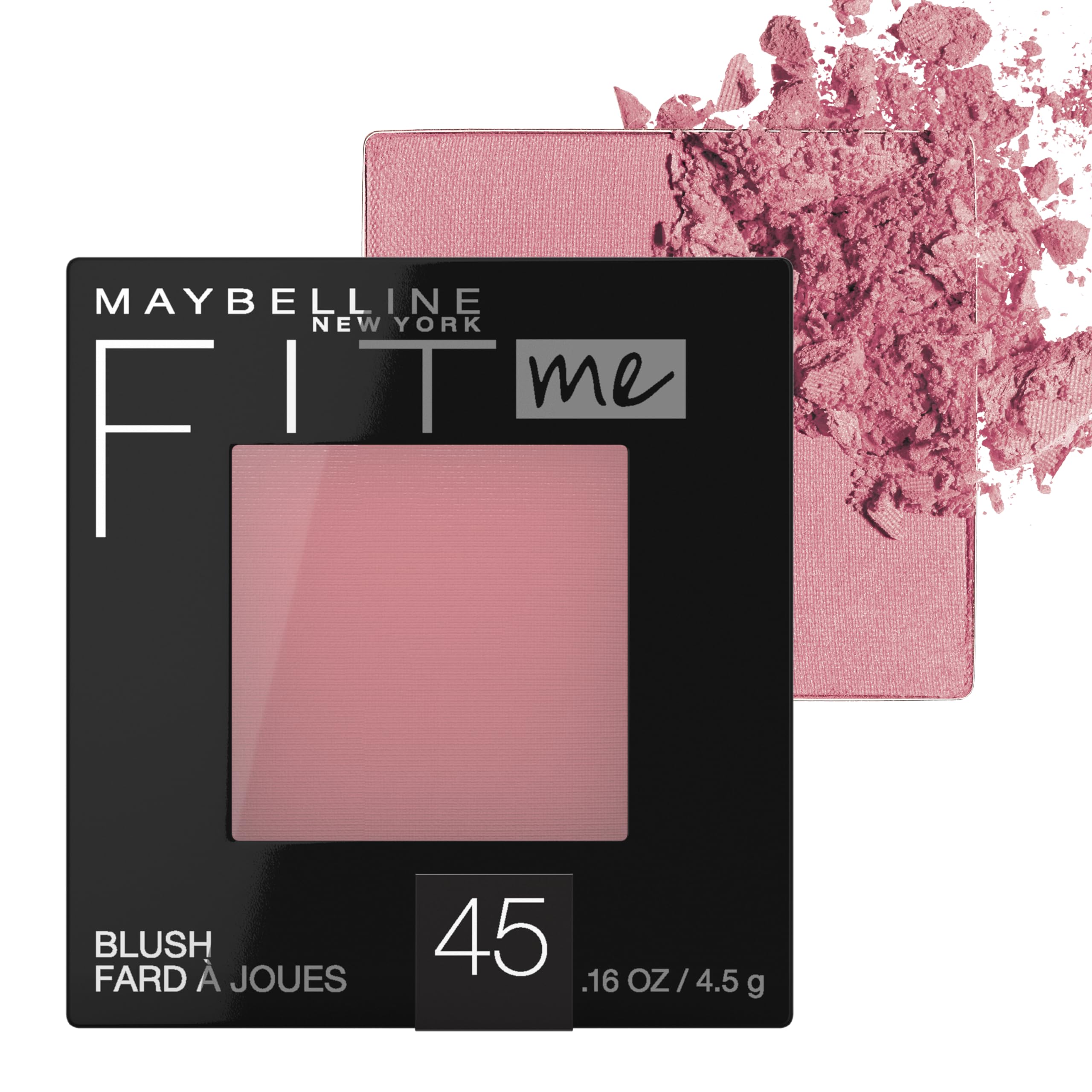 Maybelline Fit Me Blush, Lightweight, Smooth, Blendable, Long-lasting All-Day Face Enhancing Makeup Color, Plum, 1 Count